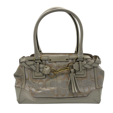 Coach Hampton Signature Braid Satchel Ivory – Vintage