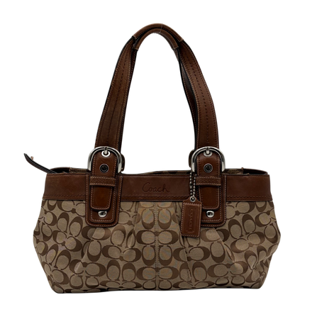Coach Soho Signature Tote Beige Cognac – Vintage