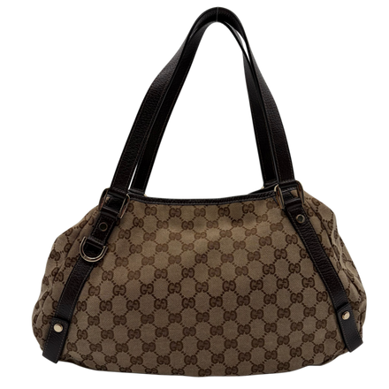 Gucci Abbey D-Ring Hobo GG Canvas Braun Gold Hardware – Vintage