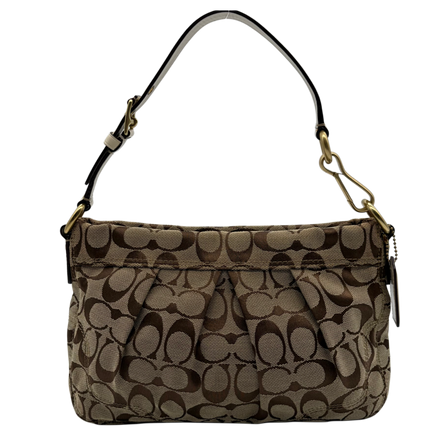Coach Poppy Signature Baguette Khaki Cream Vintage 2010 – Vintage