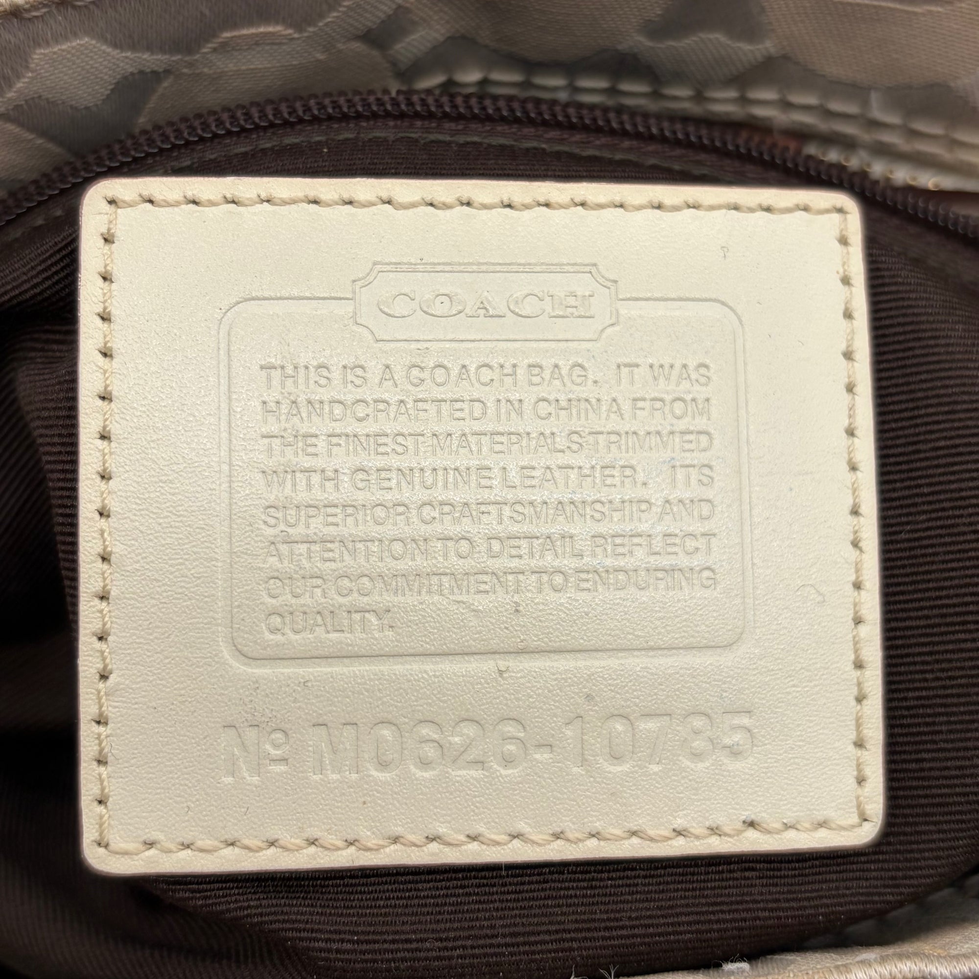 Coach Hampton Signature Braid Satchel Ivory – detail view 10
