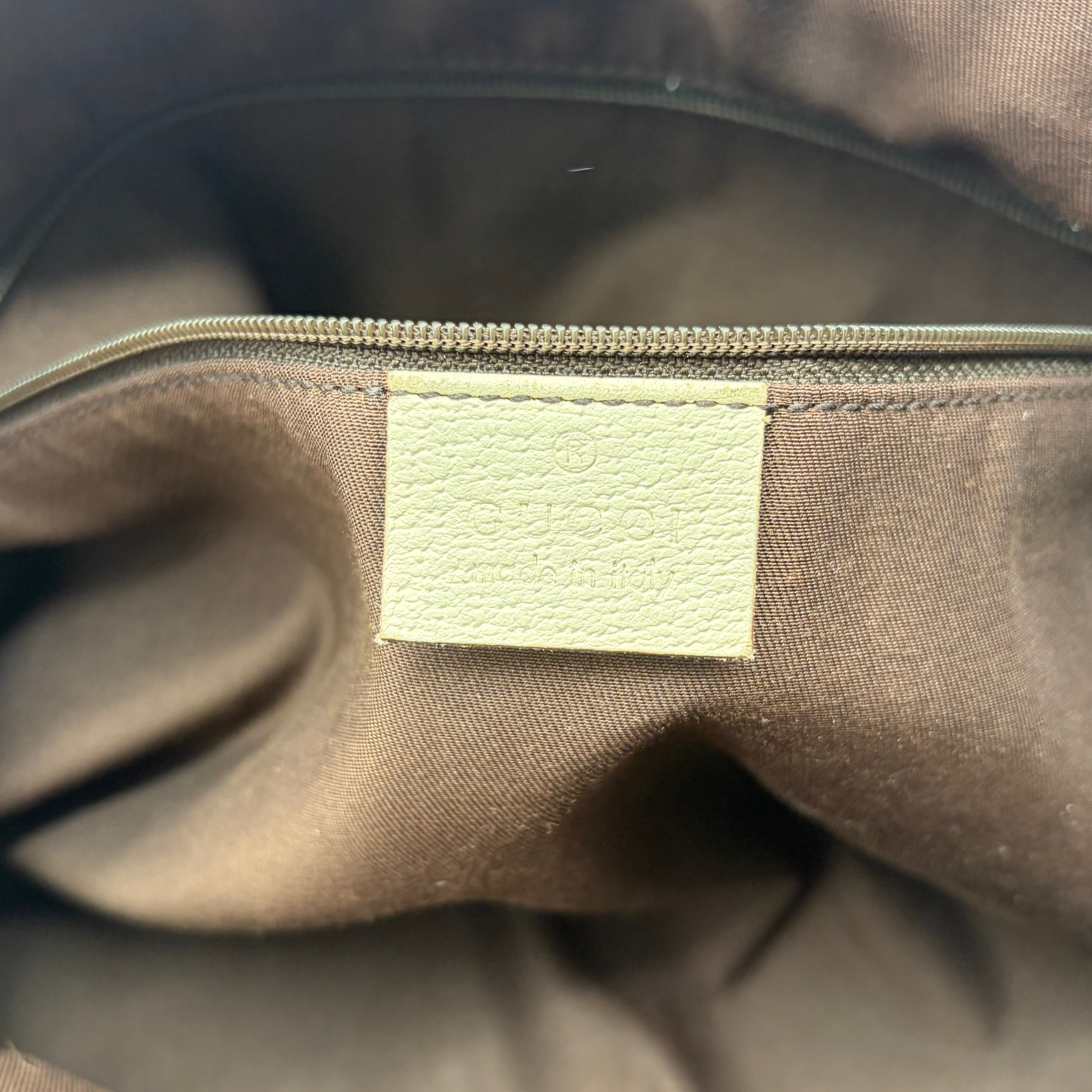 Gucci Abbey D-Ring Tote Cream/Beige GG Canvas – Vintage