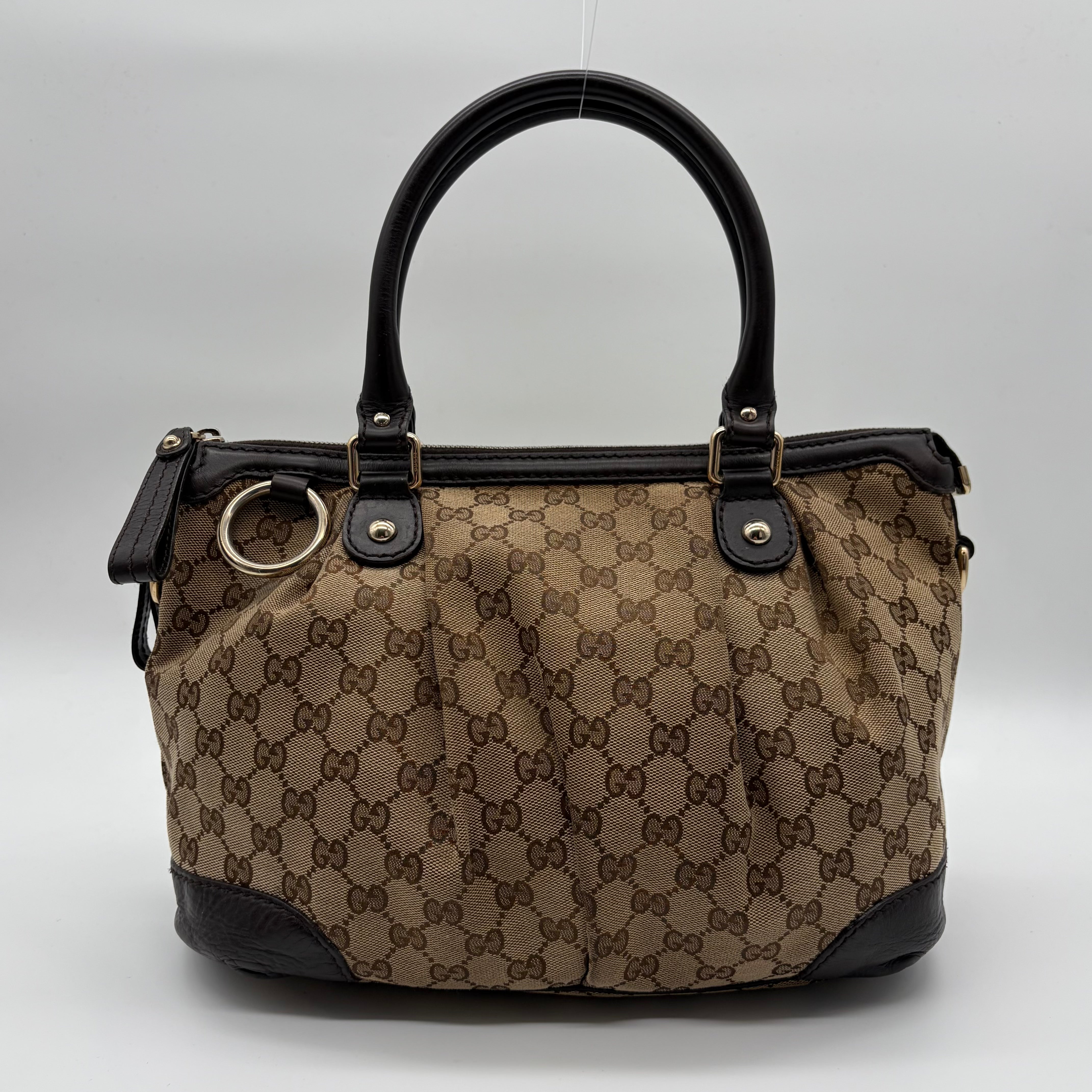 Gucci Sukey Tote GG Canvas Beige/Ebony – Vintage