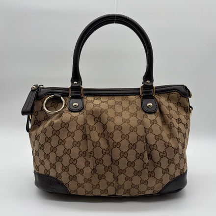 Gucci Sukey Tote GG Canvas Beige/Ebony – Vintage