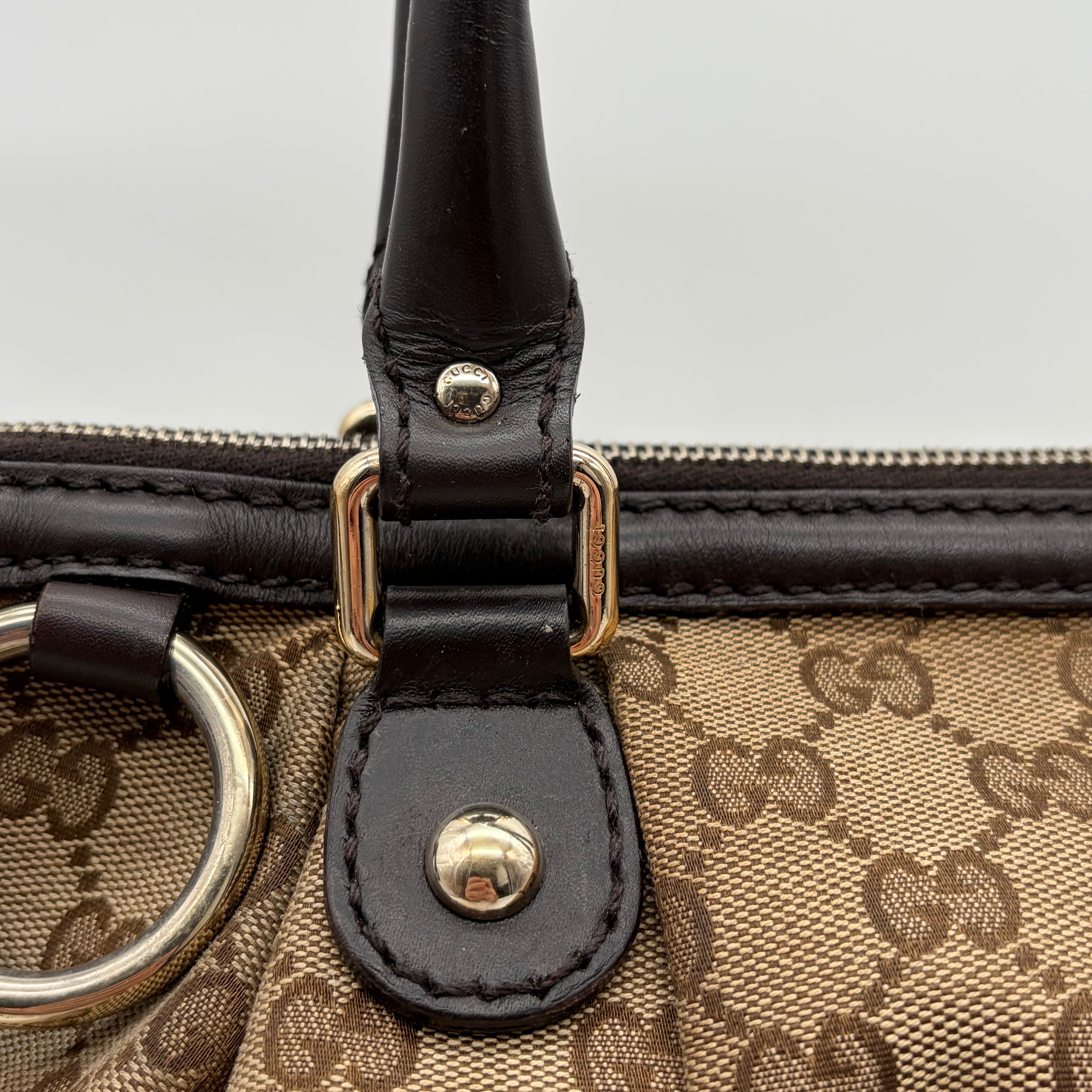 Gucci Sukey Tote GG Canvas Beige/Ebony – Vintage