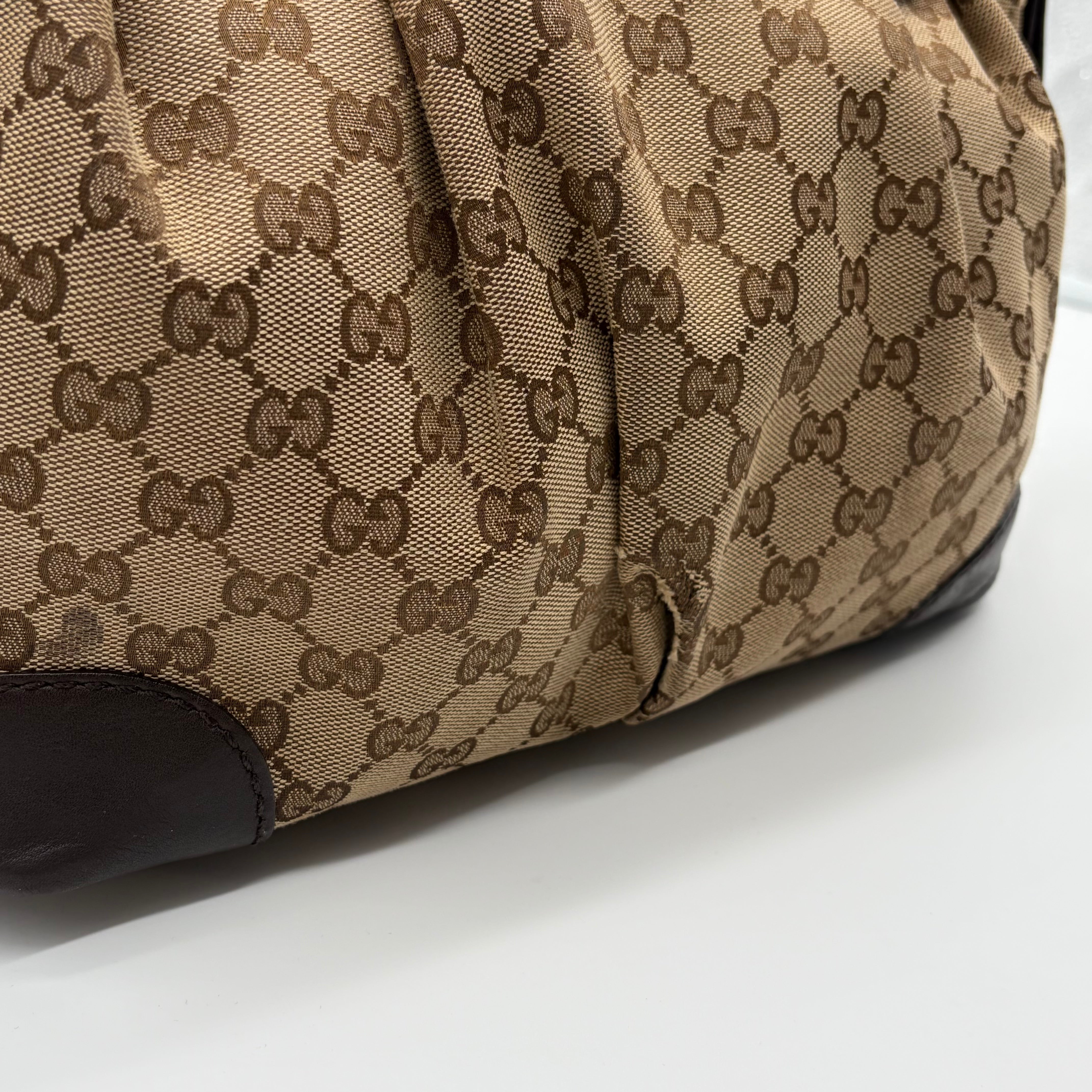 Gucci Sukey Tote GG Canvas Beige/Ebony – Vintage