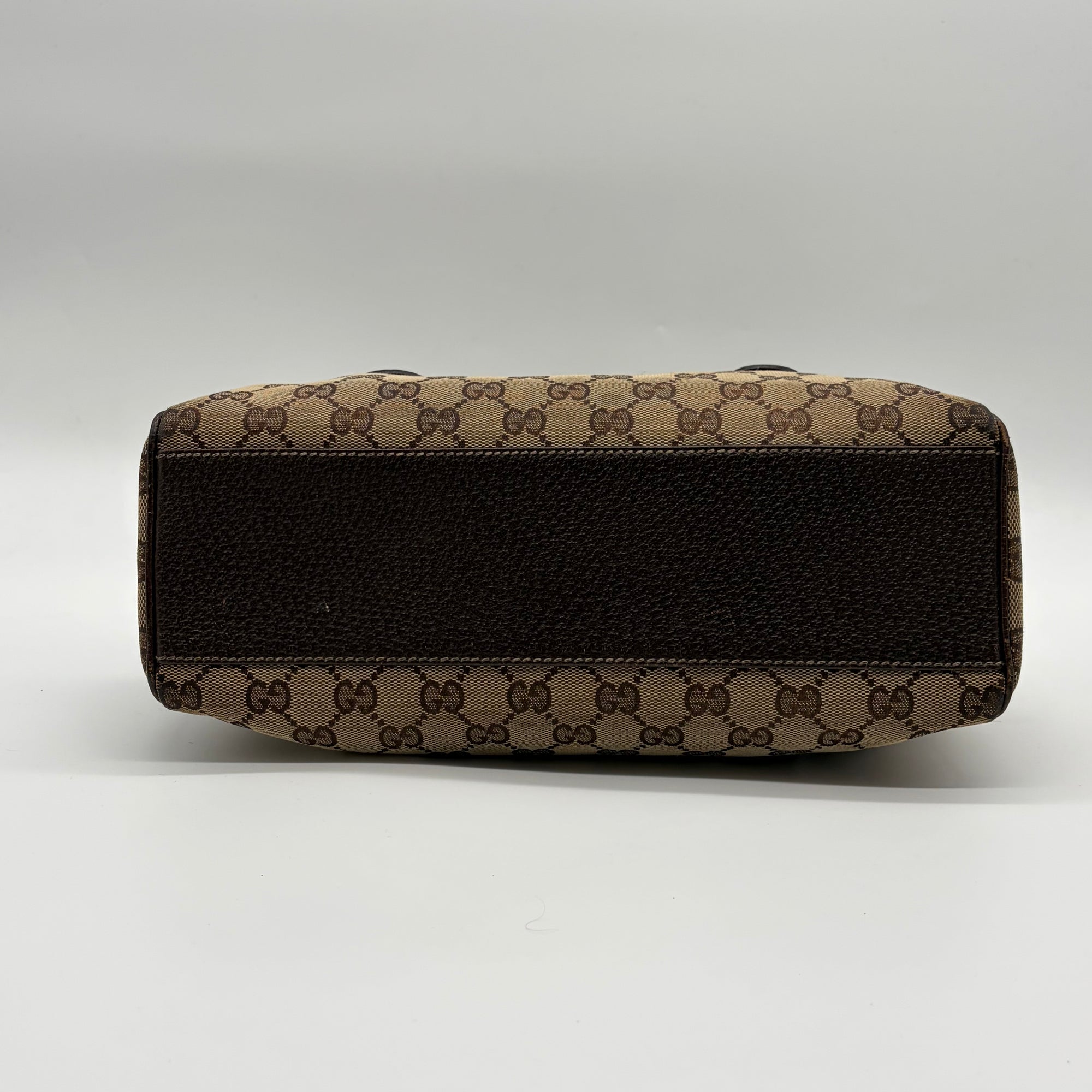 Gucci Charmy Boston Bag GG Canvas Beige/Ebony – detail view 5