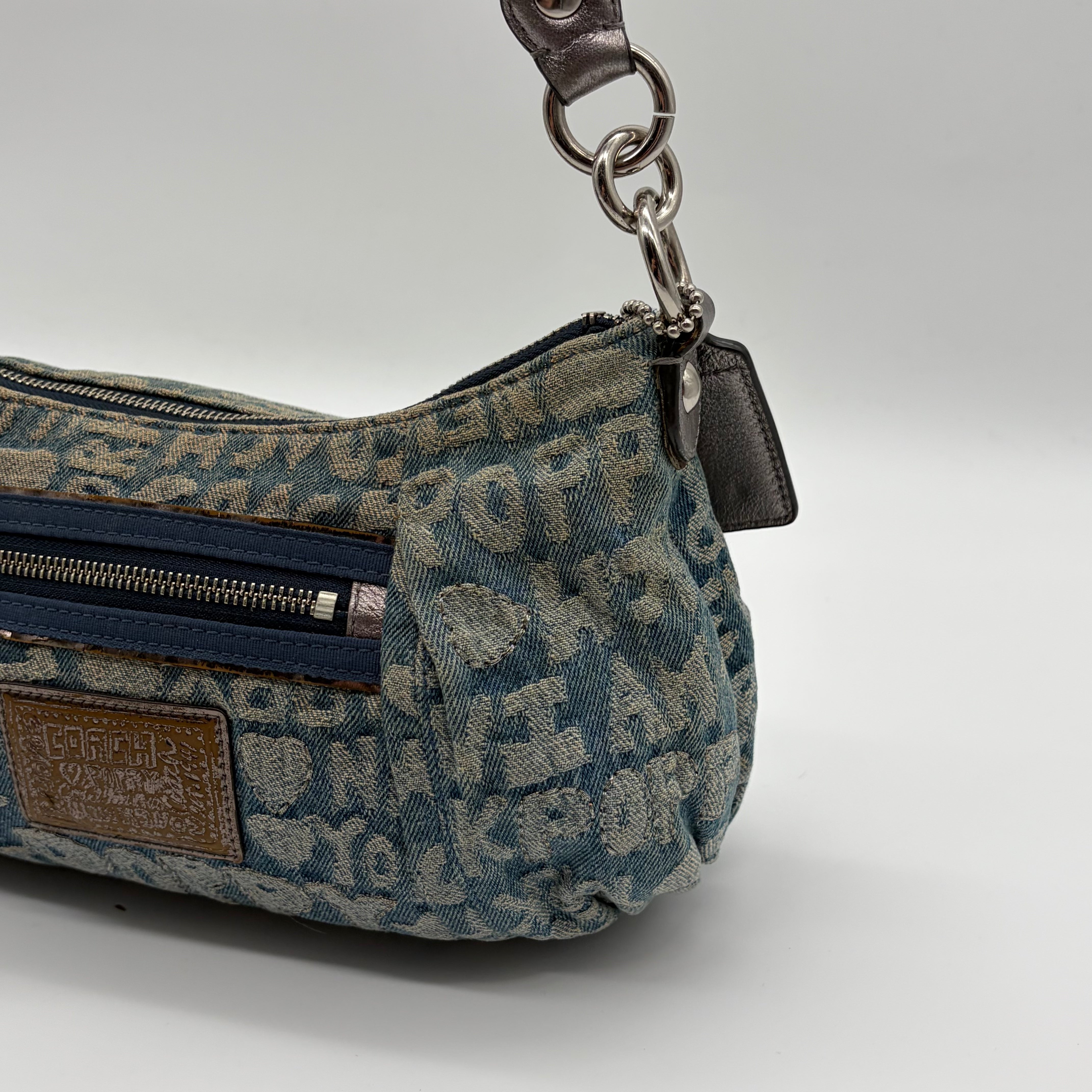 Coach Poppy Denim Graffiti Hobo – Y2K Vintage