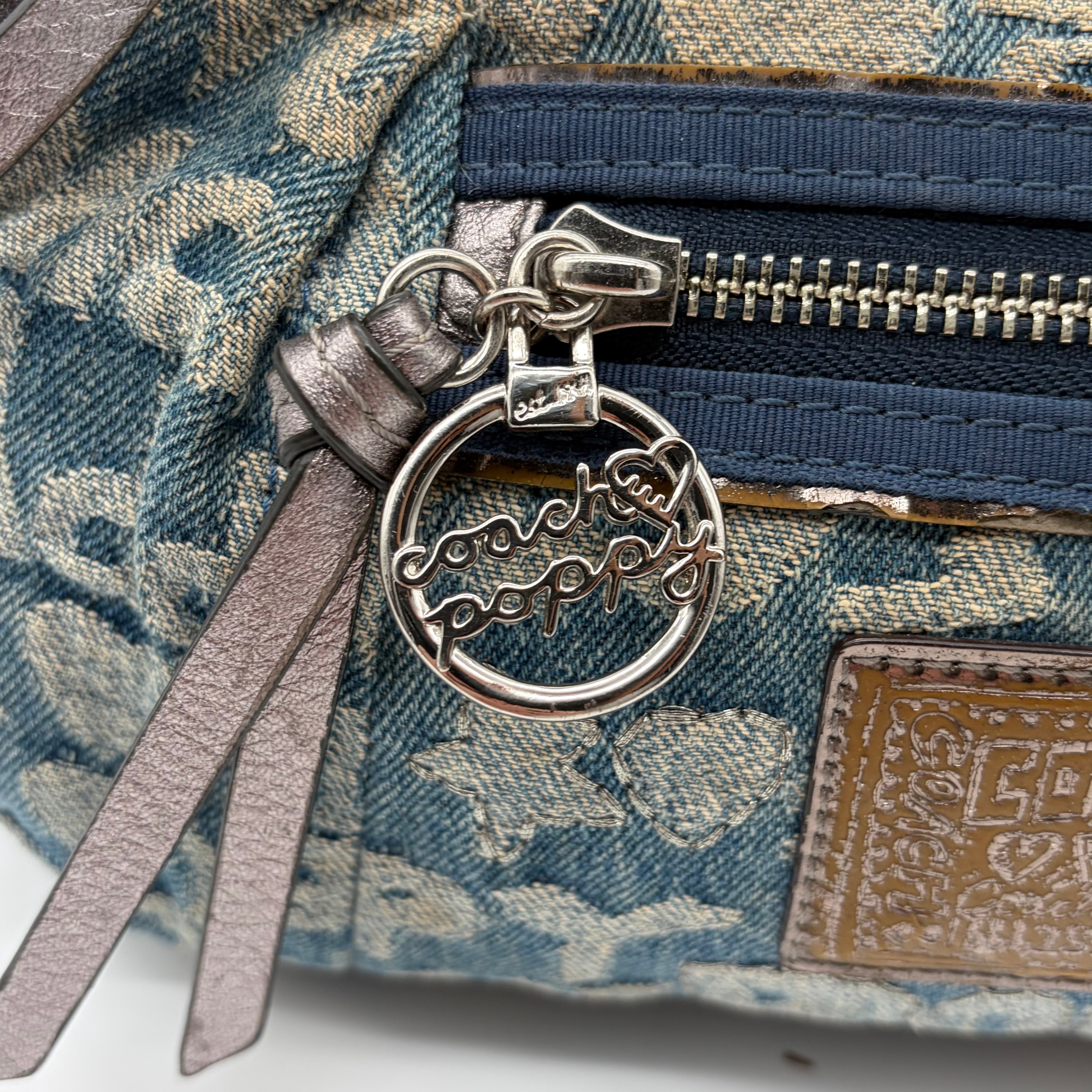 Coach Poppy Denim Graffiti Hobo – Y2K Vintage