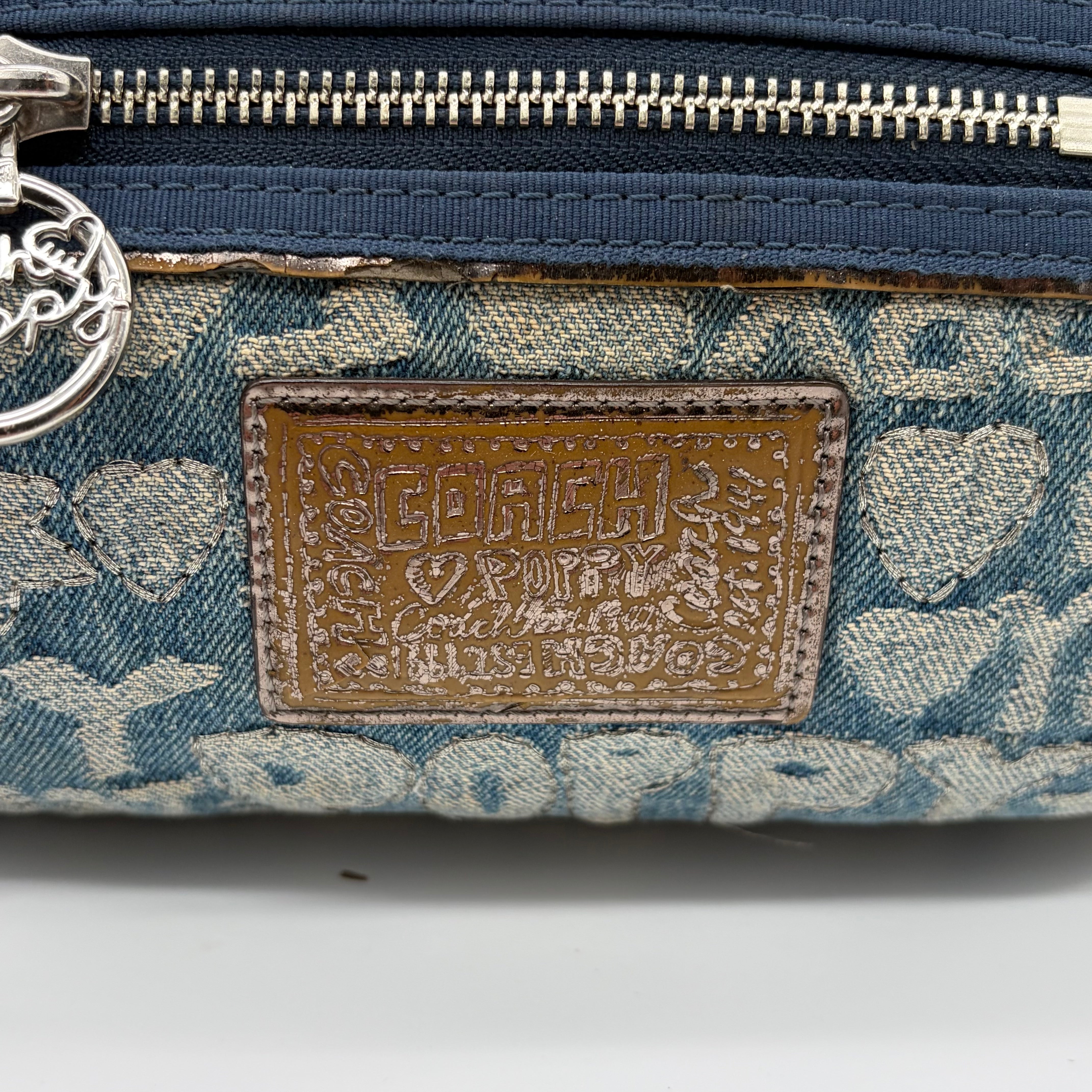 Coach Poppy Denim Graffiti Hobo – Y2K Vintage