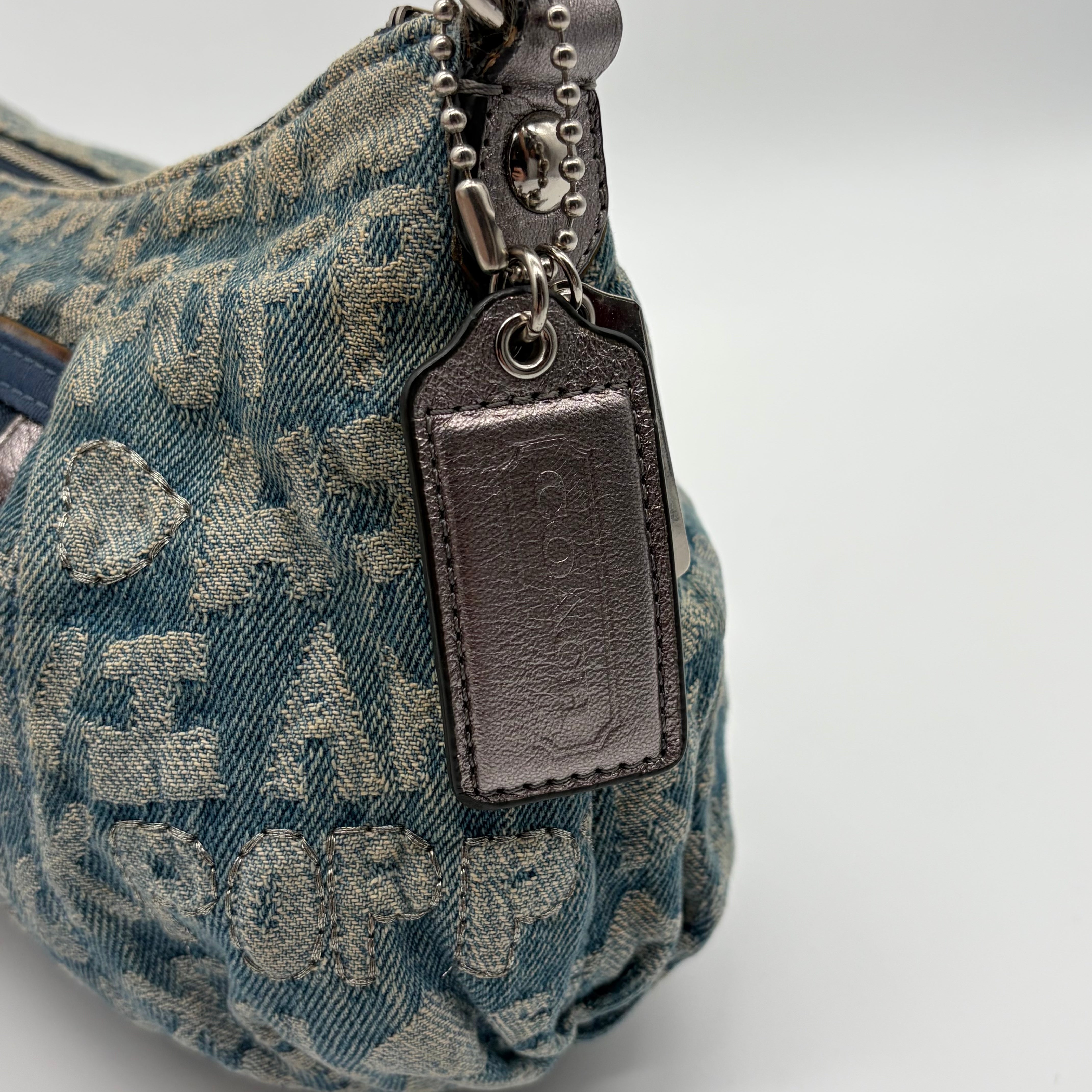 Coach Poppy Denim Graffiti Hobo – Y2K Vintage