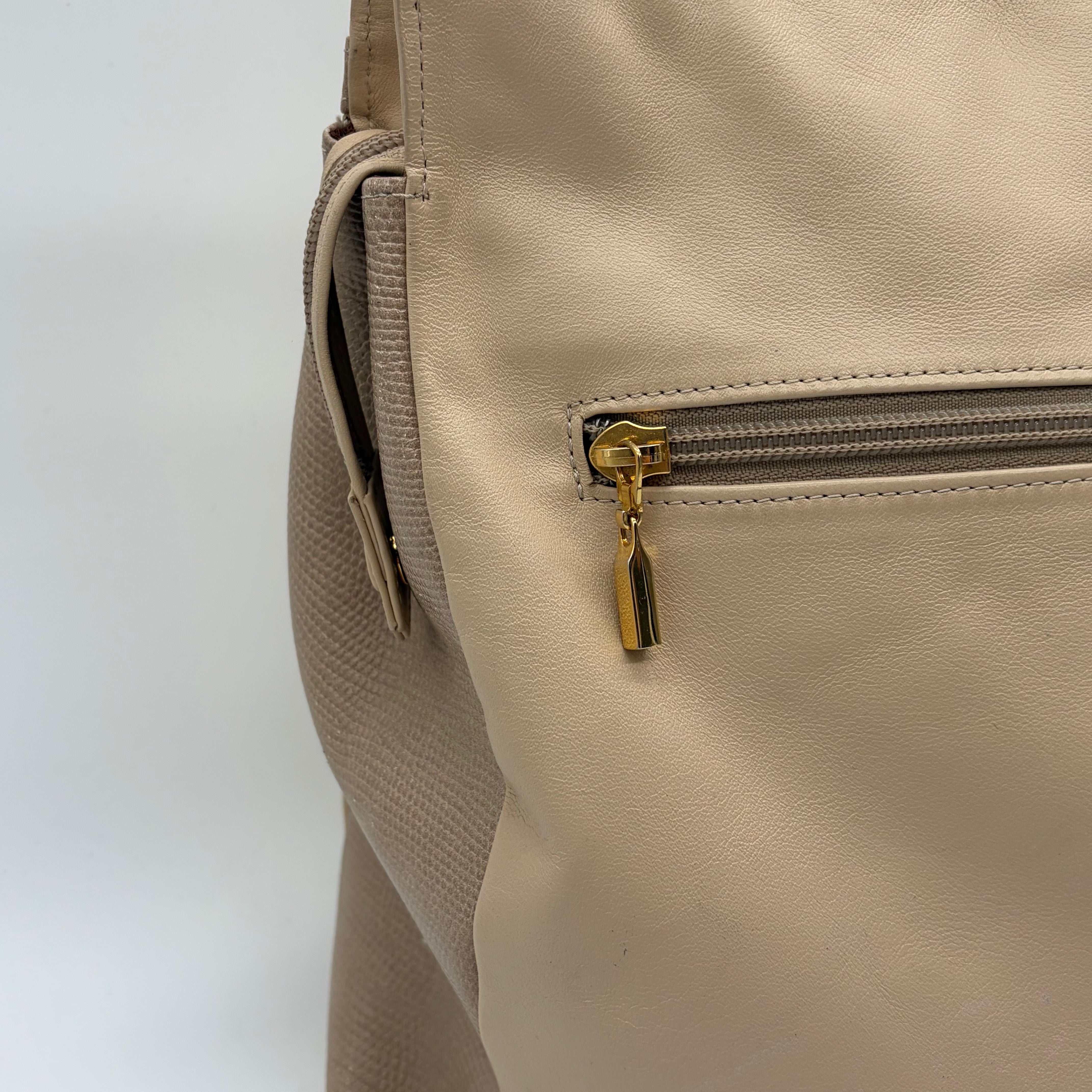 Givenchy Sacs Leather Tote Creme – Vintage 1990er