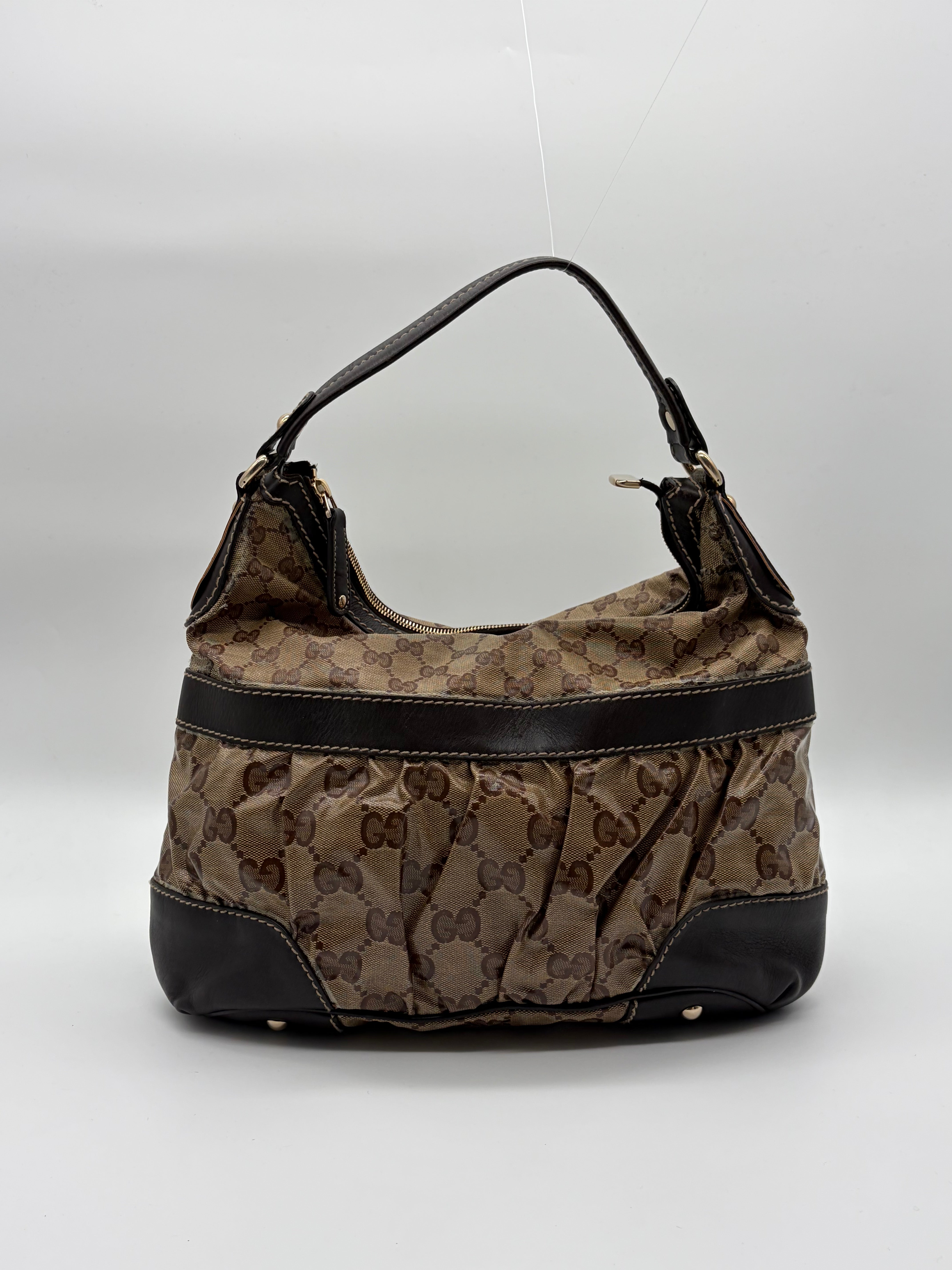 Gucci GG Crystal Canvas Hobo Bag Braun – Vintage
