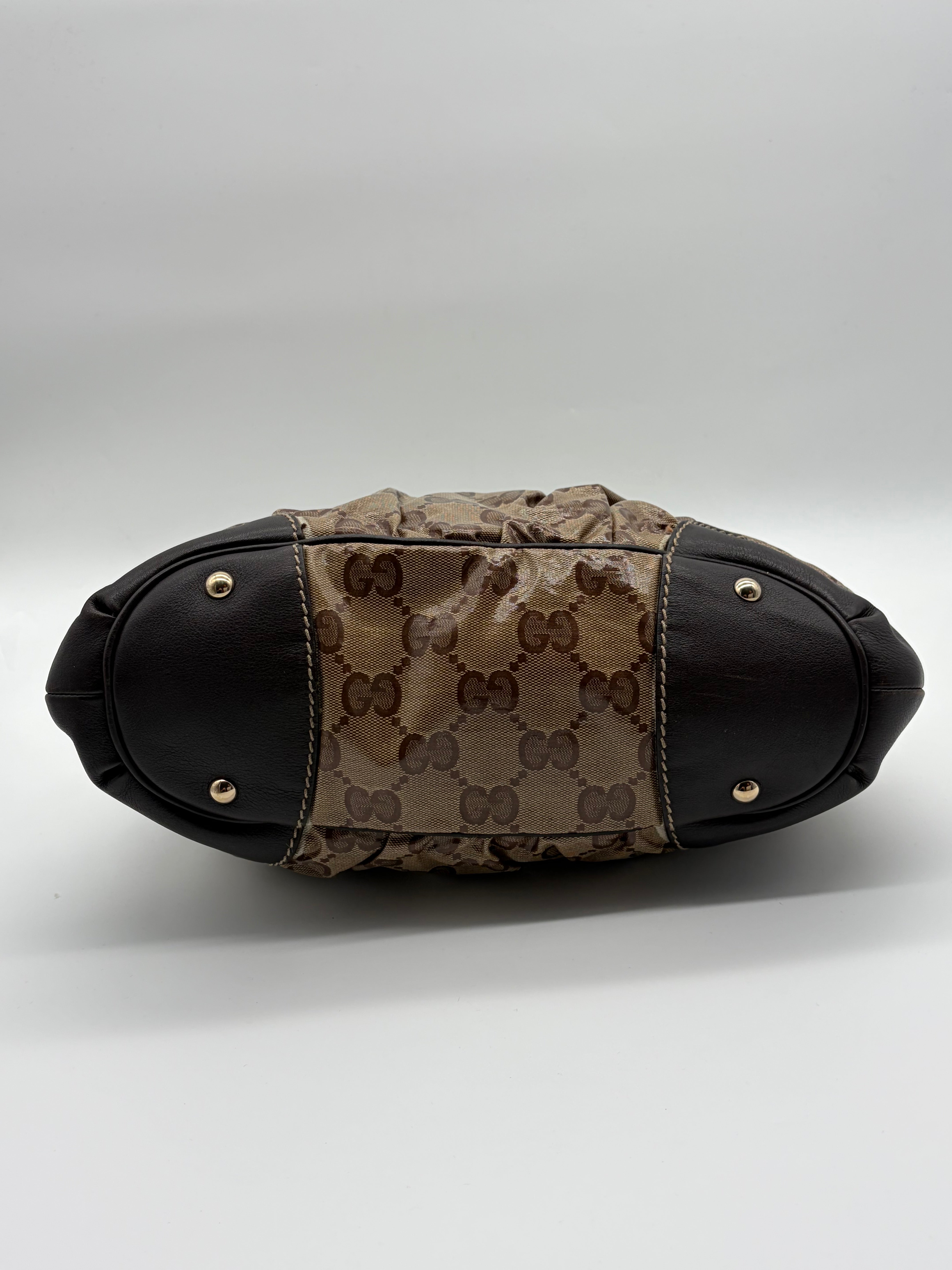 Gucci GG Crystal Canvas Hobo Bag Braun – Vintage