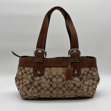 Coach Soho Signature Tote Beige Cognac – Vintage