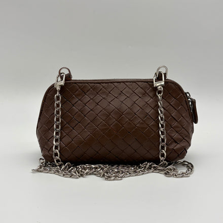 Bottega Veneta Intrecciato Mini Crossbody Braun – Vintage