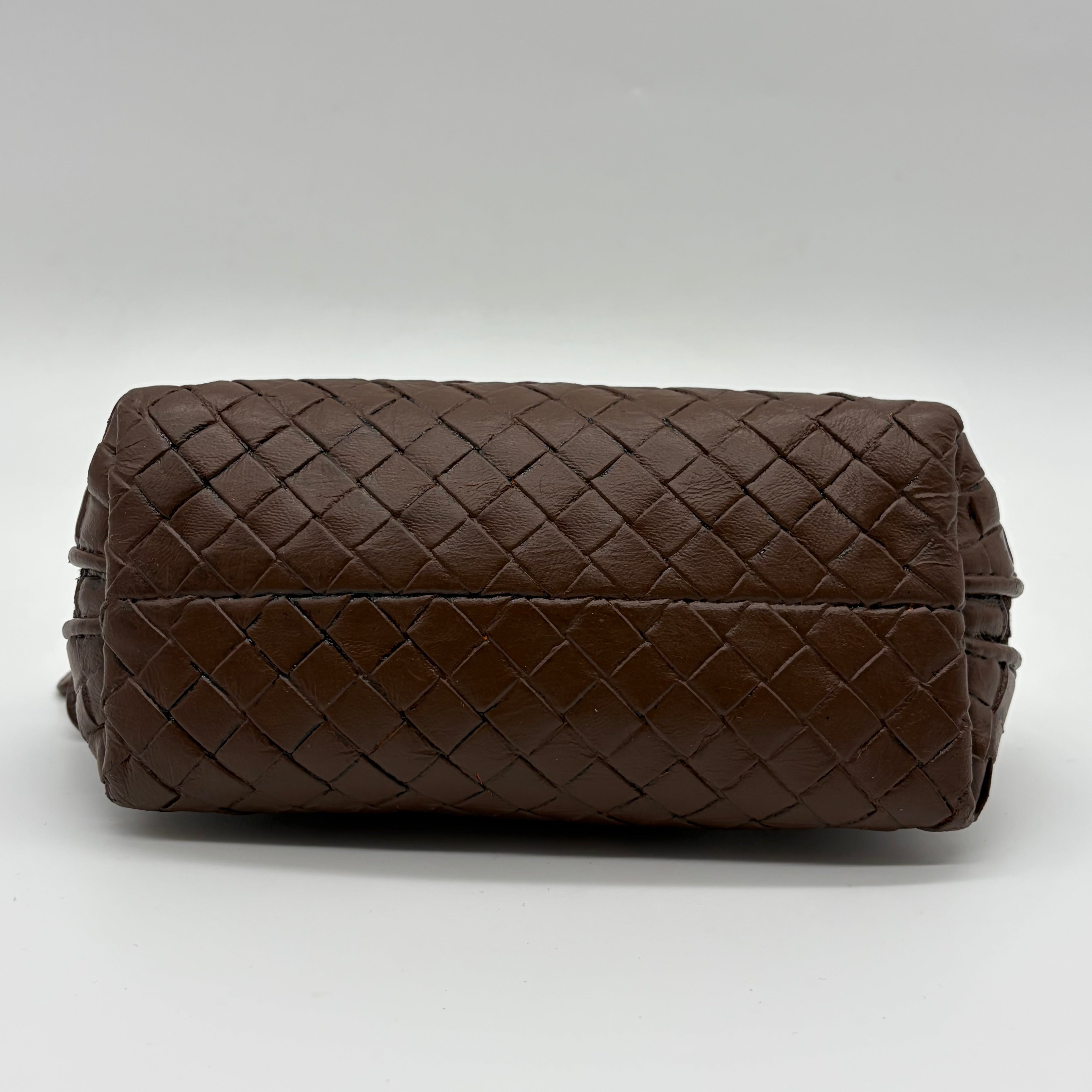 Bottega Veneta Intrecciato Mini Crossbody Braun – Vintage