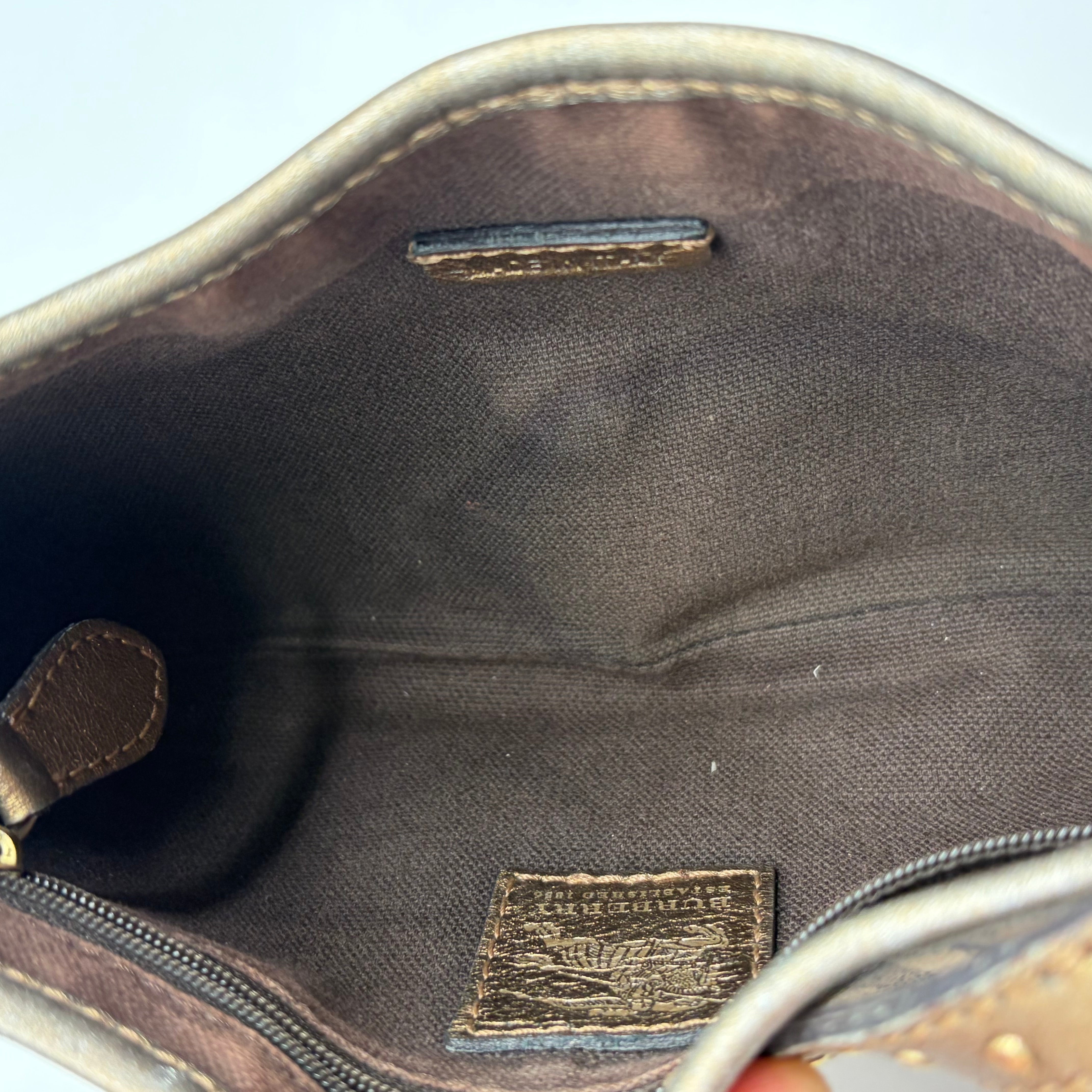 Burberry Haymarket Check Shoulder Bag Bronze – Vintage