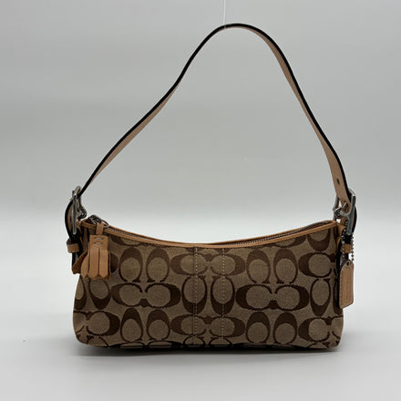 Coach Signature Monogram Shoulder Bag Beige Caramel – Vintage 2004