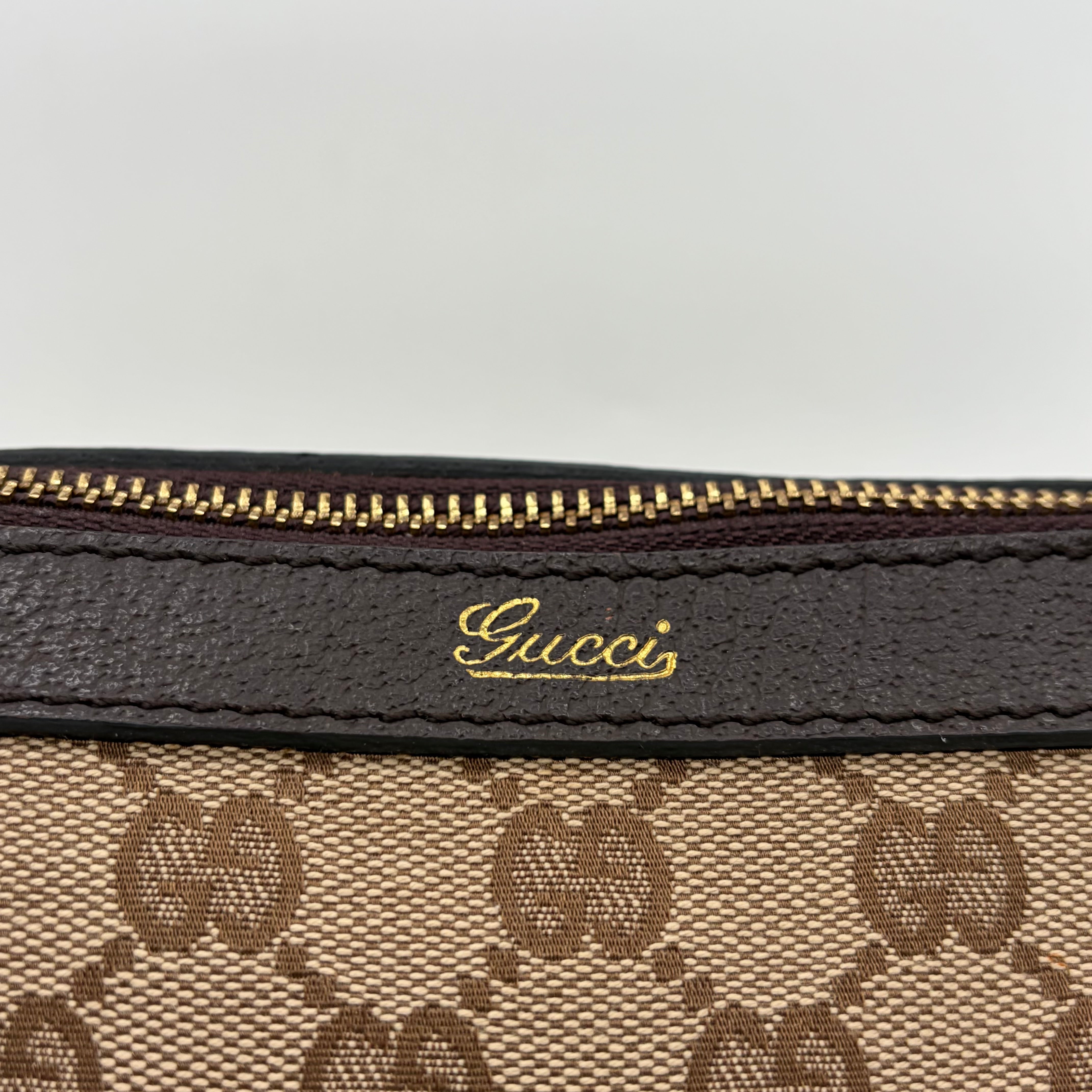 Gucci Abbey D-Ring Tote Beige/Ebony GG Canvas – Vintage