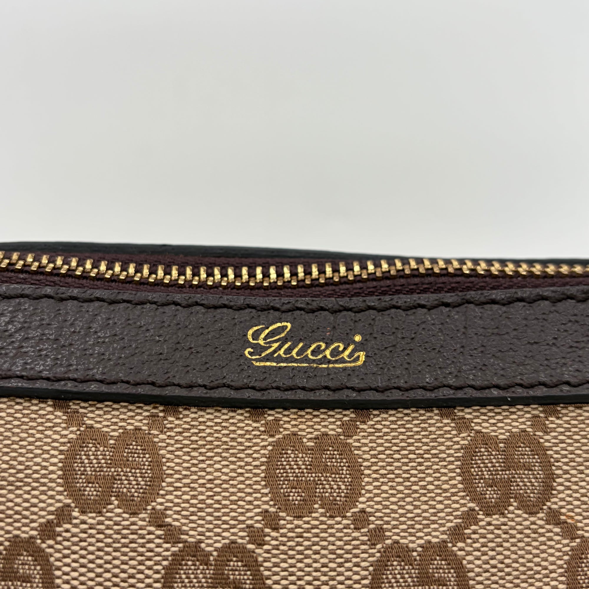 Gucci Abbey D-Ring Tote Beige/Ebony GG Canvas – detail view 3