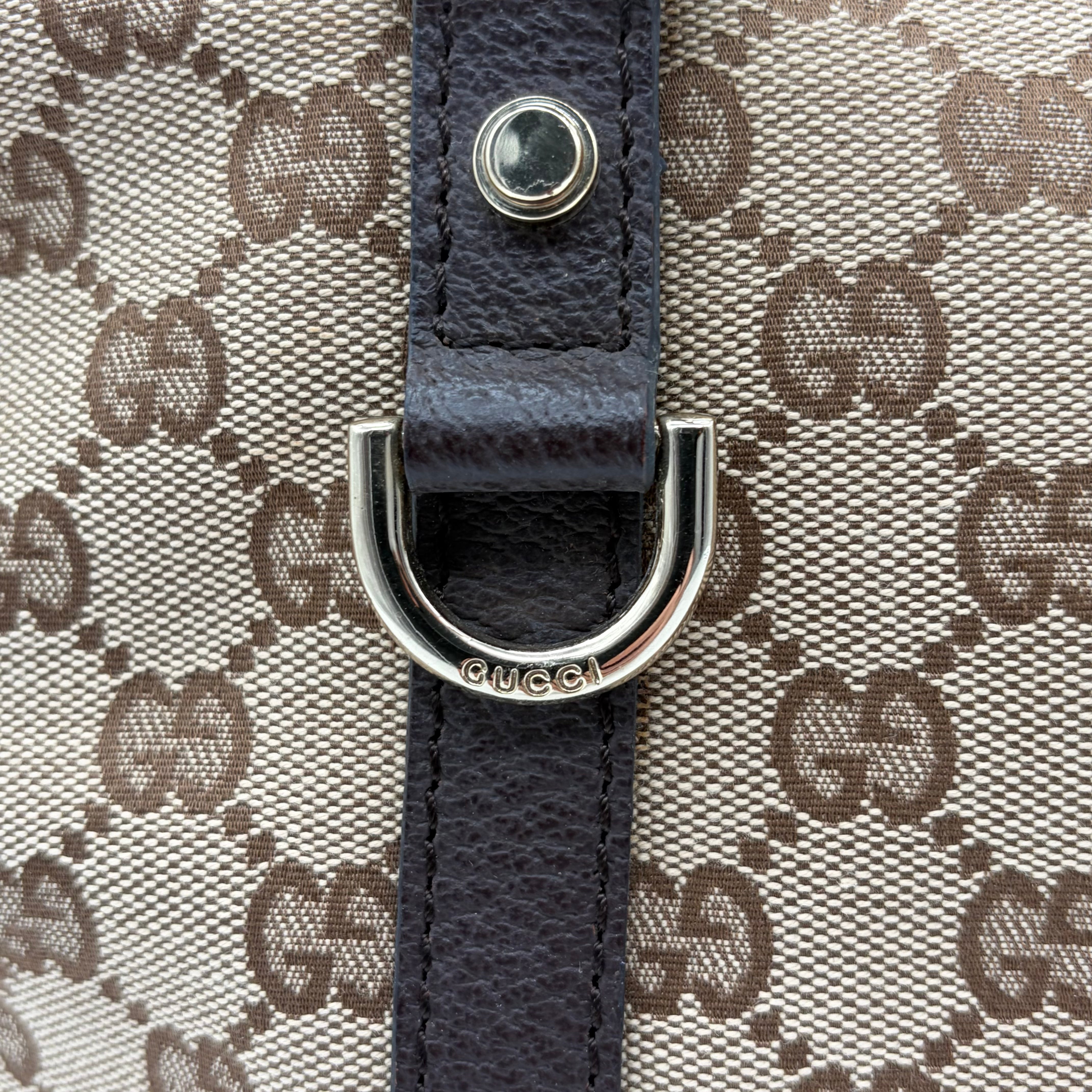 Gucci Abbey D-Ring Tote Beige/Ebony GG Canvas – Vintage