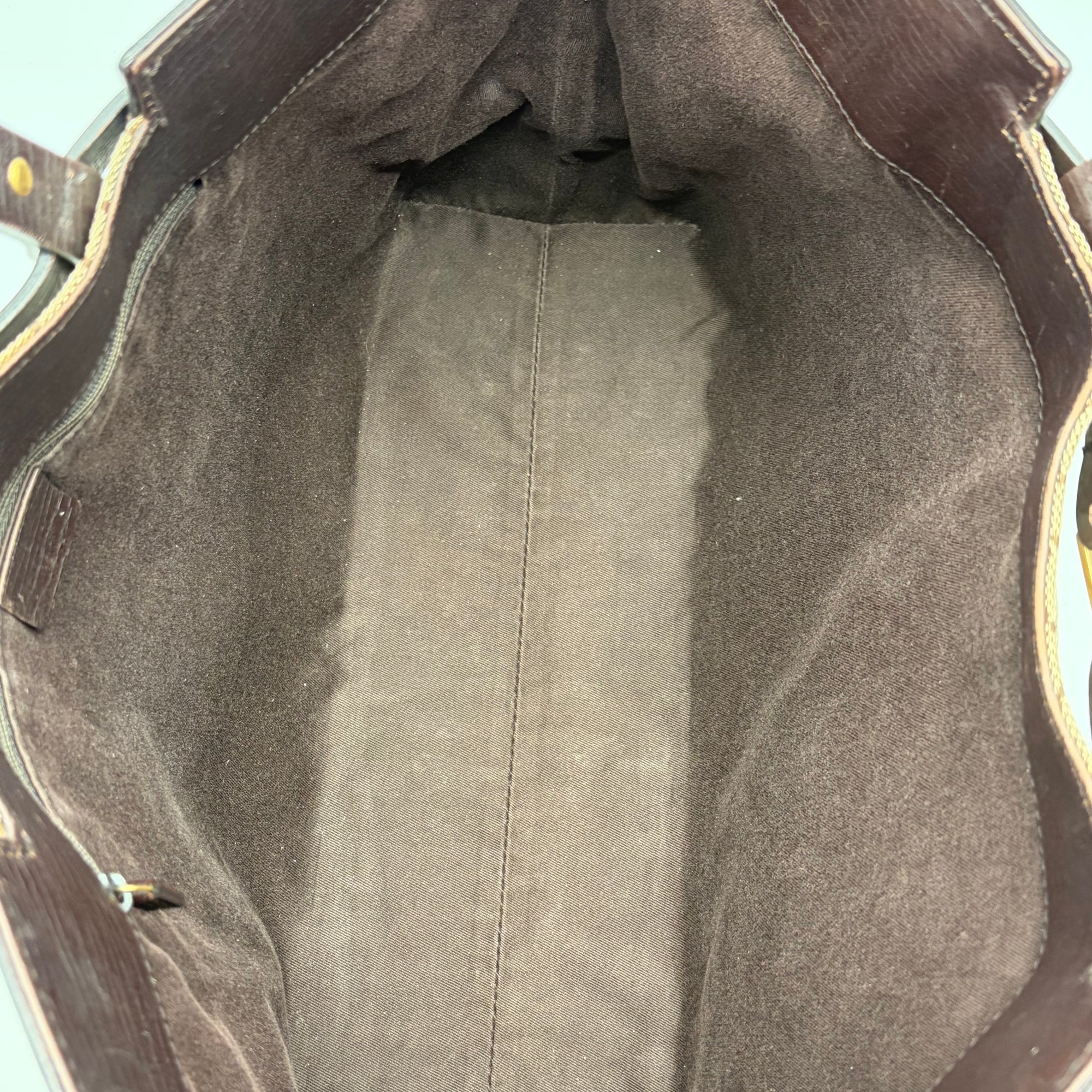 Gucci GG Monogram Canvas Tote Schwarz Leder – detail view 5