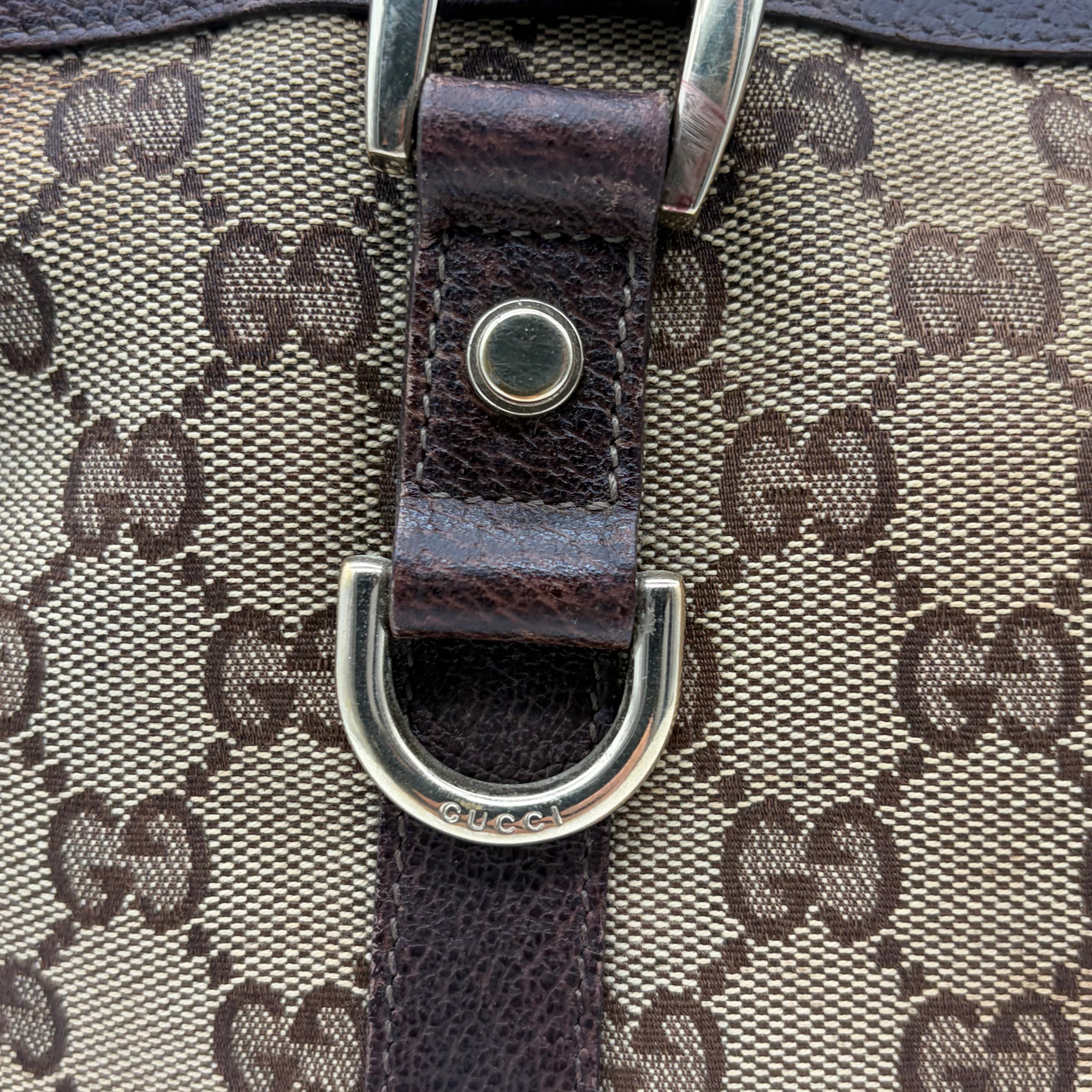 Gucci Abbey D-Ring Tote GG Canvas Beige/Ebony – Vintage