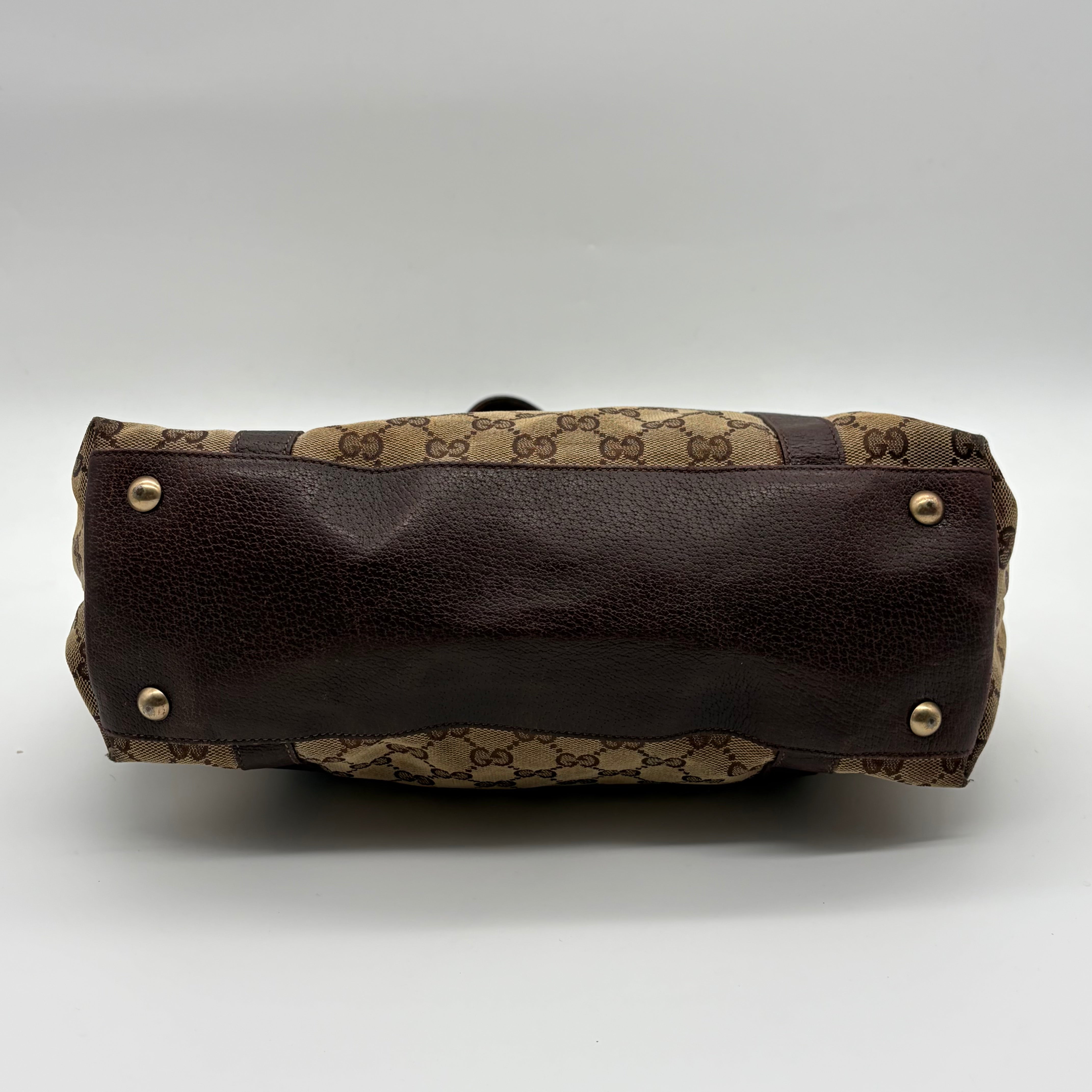 Gucci Abbey D-Ring Tote GG Canvas Beige/Ebony – Vintage