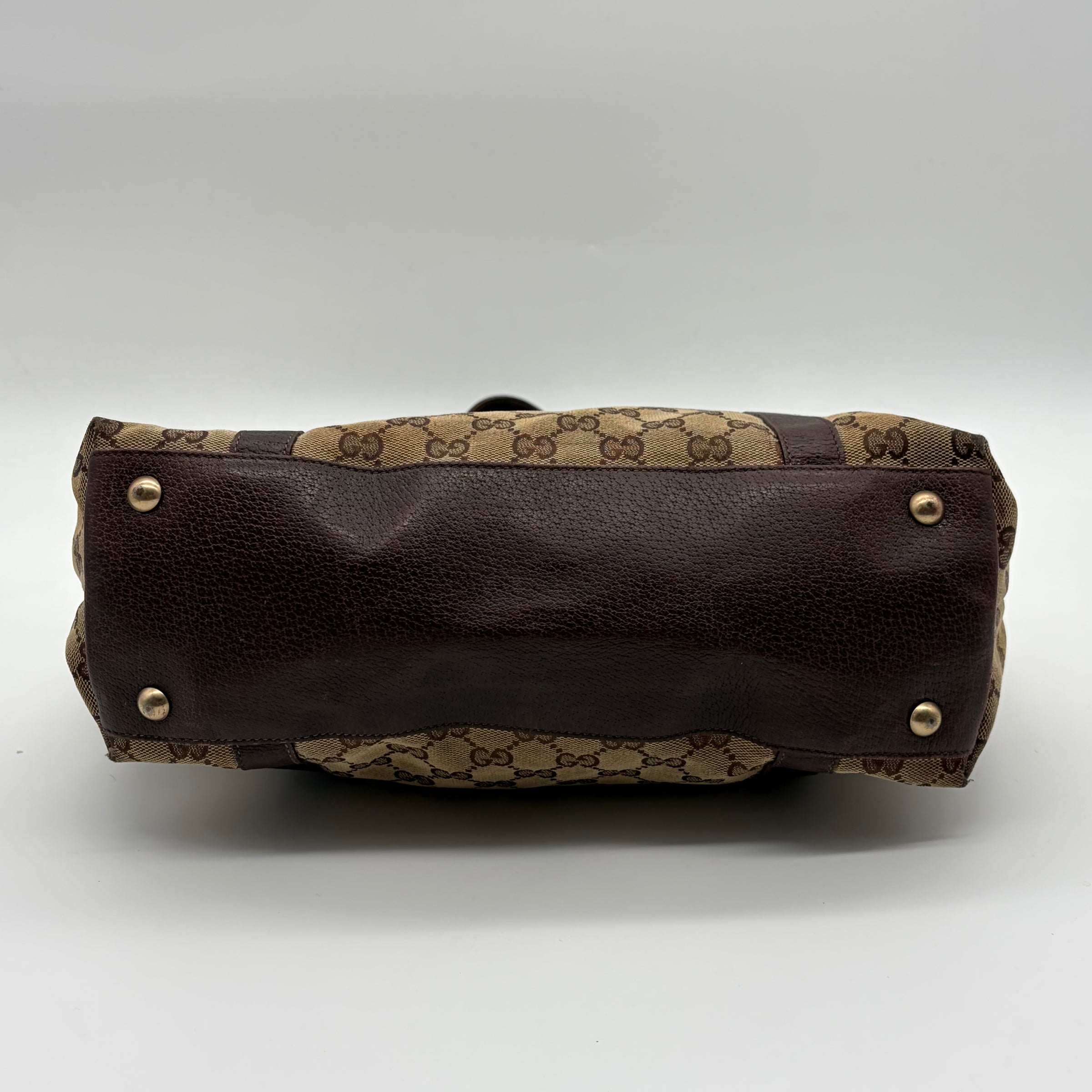 Gucci Abbey D-Ring Tote GG Canvas Beige/Ebony – detail view 8