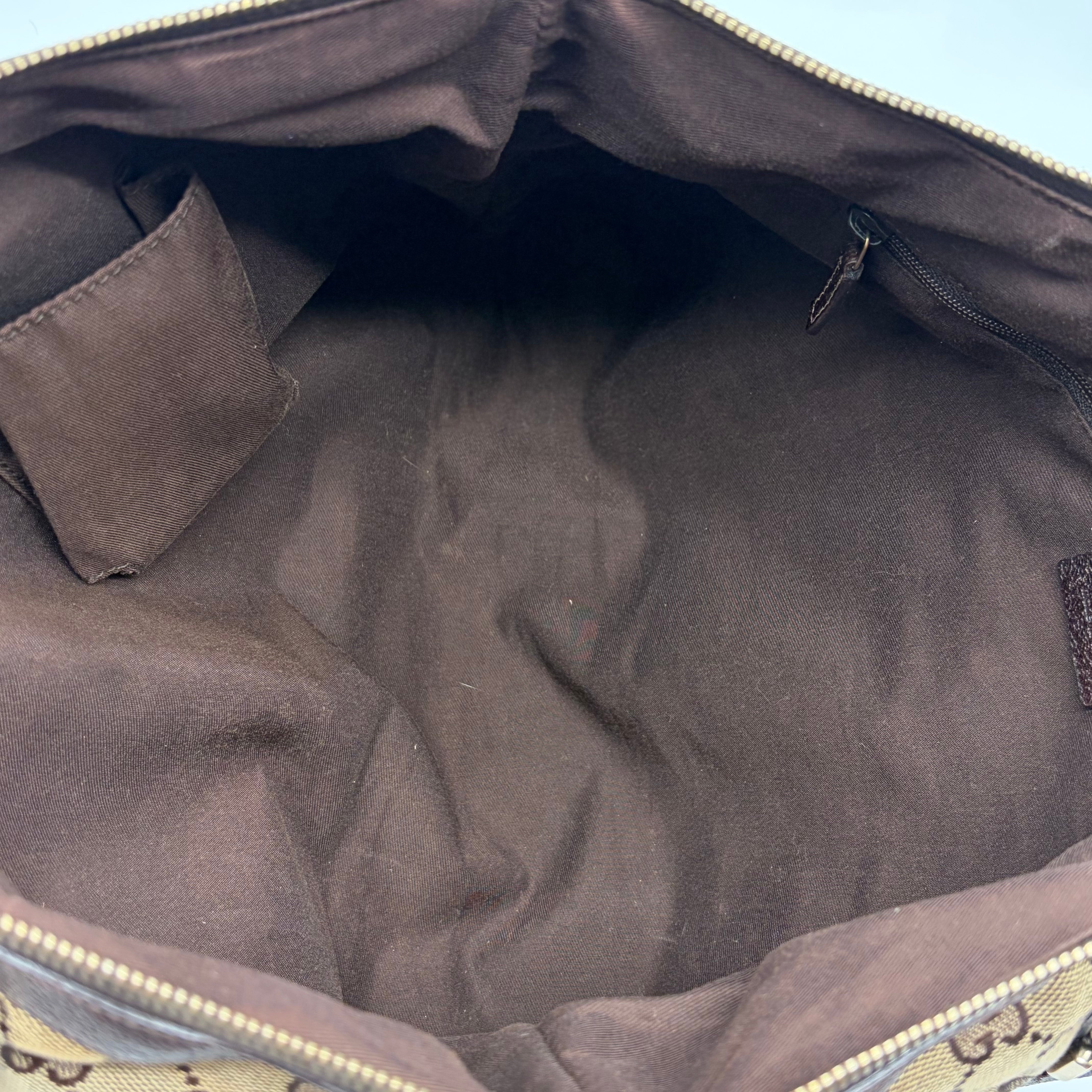 Gucci Abbey D-Ring Tote GG Canvas Beige/Ebony – Vintage