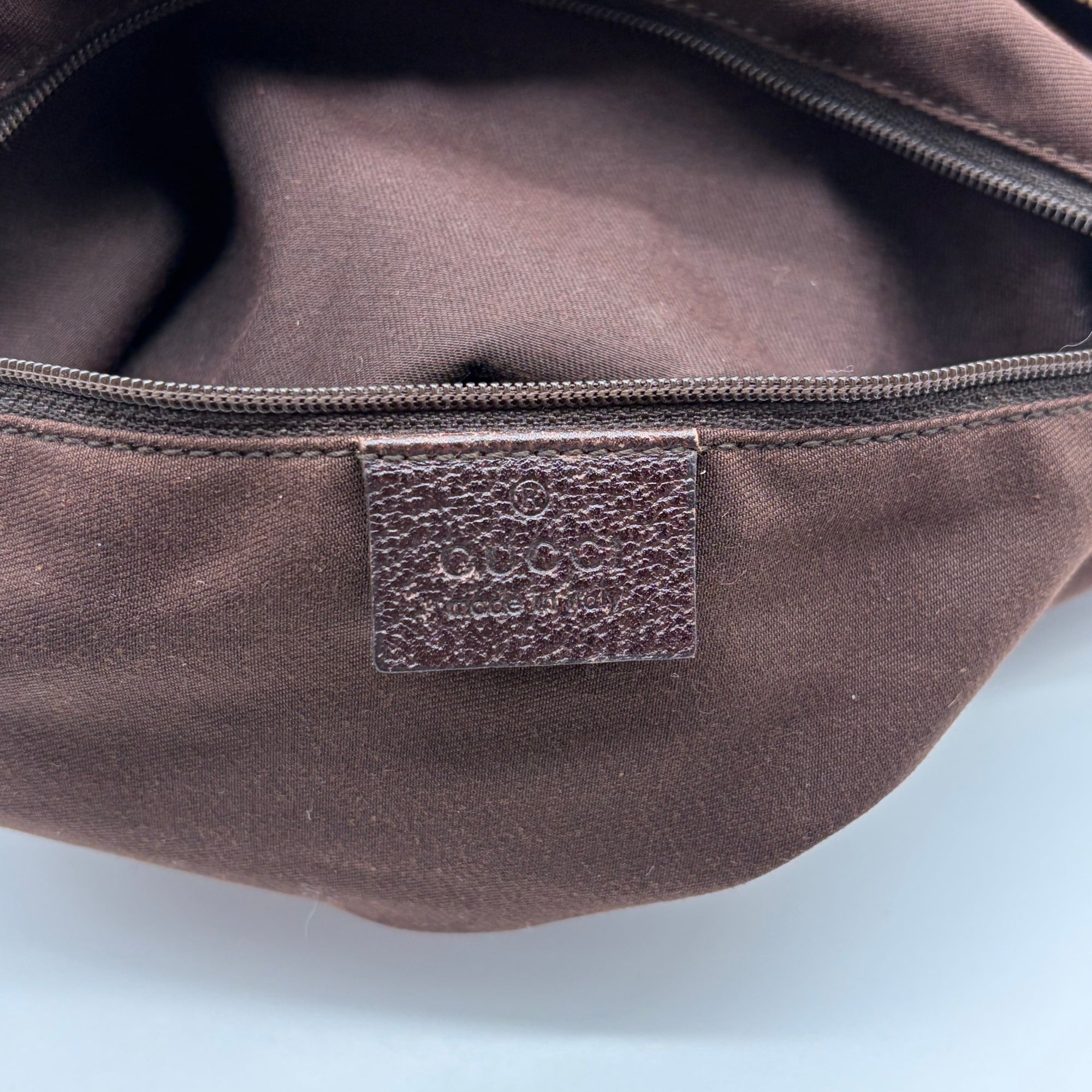 Gucci Abbey D-Ring Tote GG Canvas Beige/Ebony – detail view 10