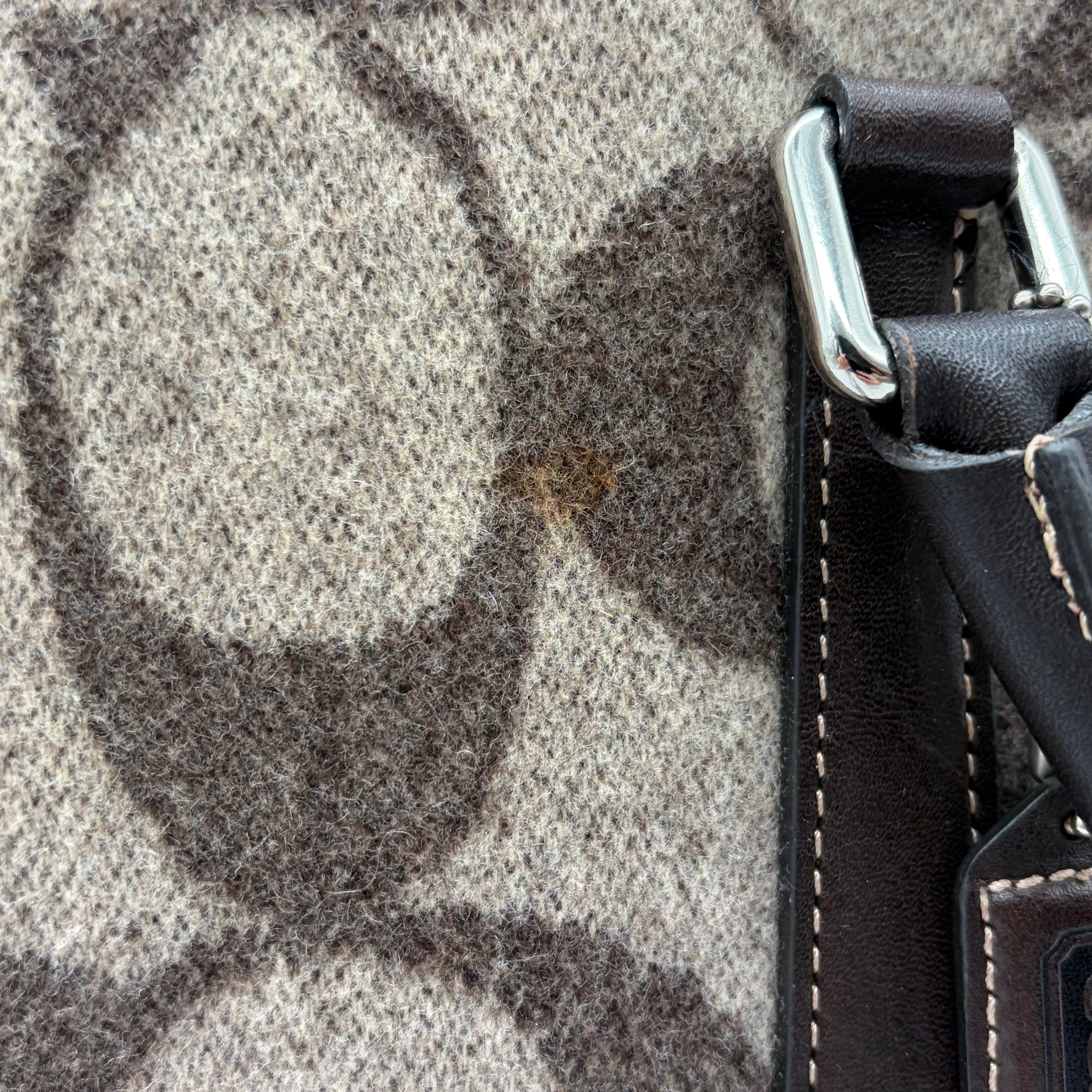 Coach Signature Monogram Tote Schwarz Beige – Vintage