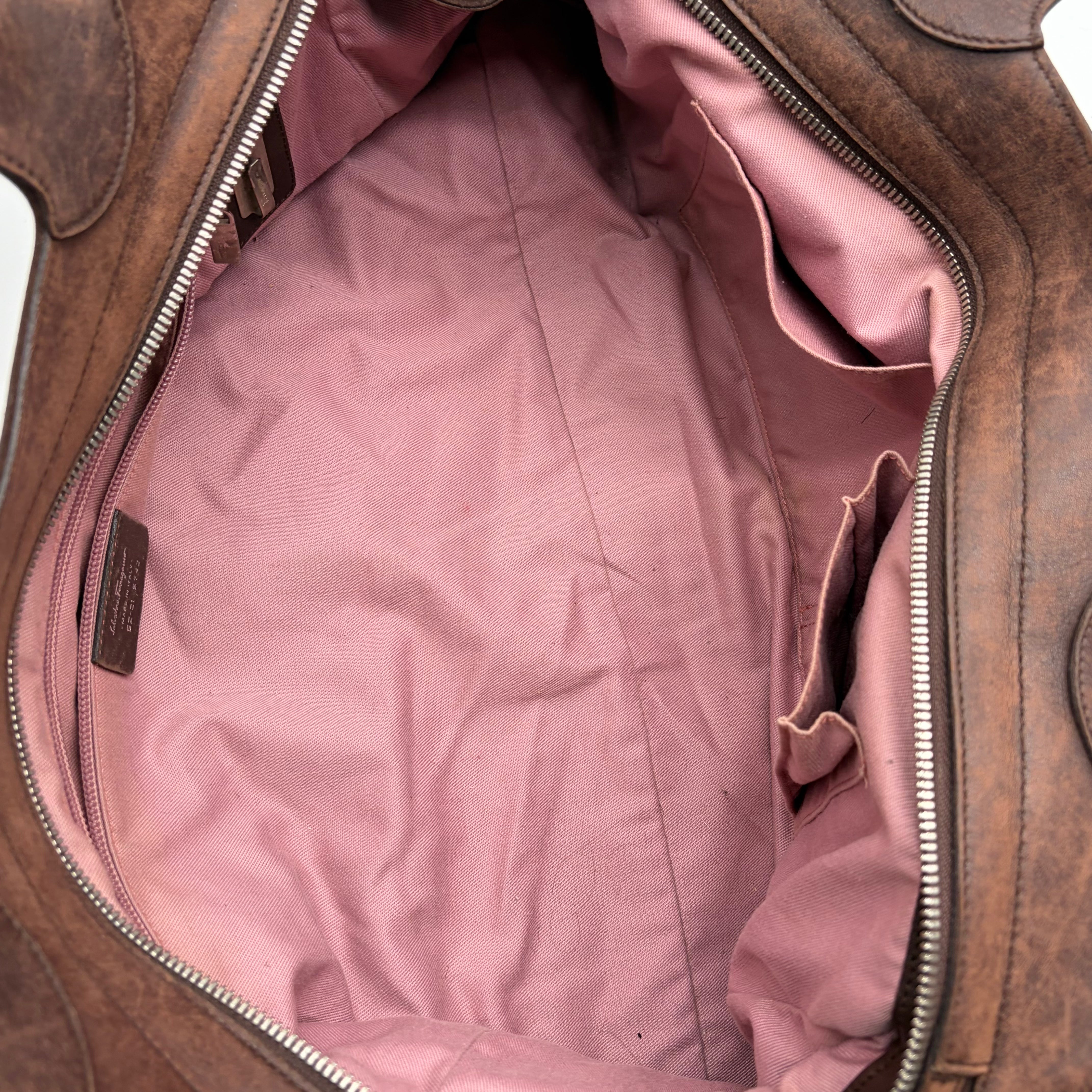 Salvatore Ferragamo Baguette Pony Hair Braun – Vintage