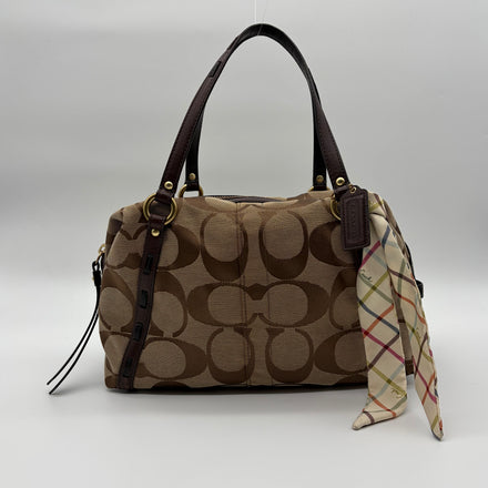 Coach Ashley Carryall Signature Canvas Khaki Mahagoni – Vintage