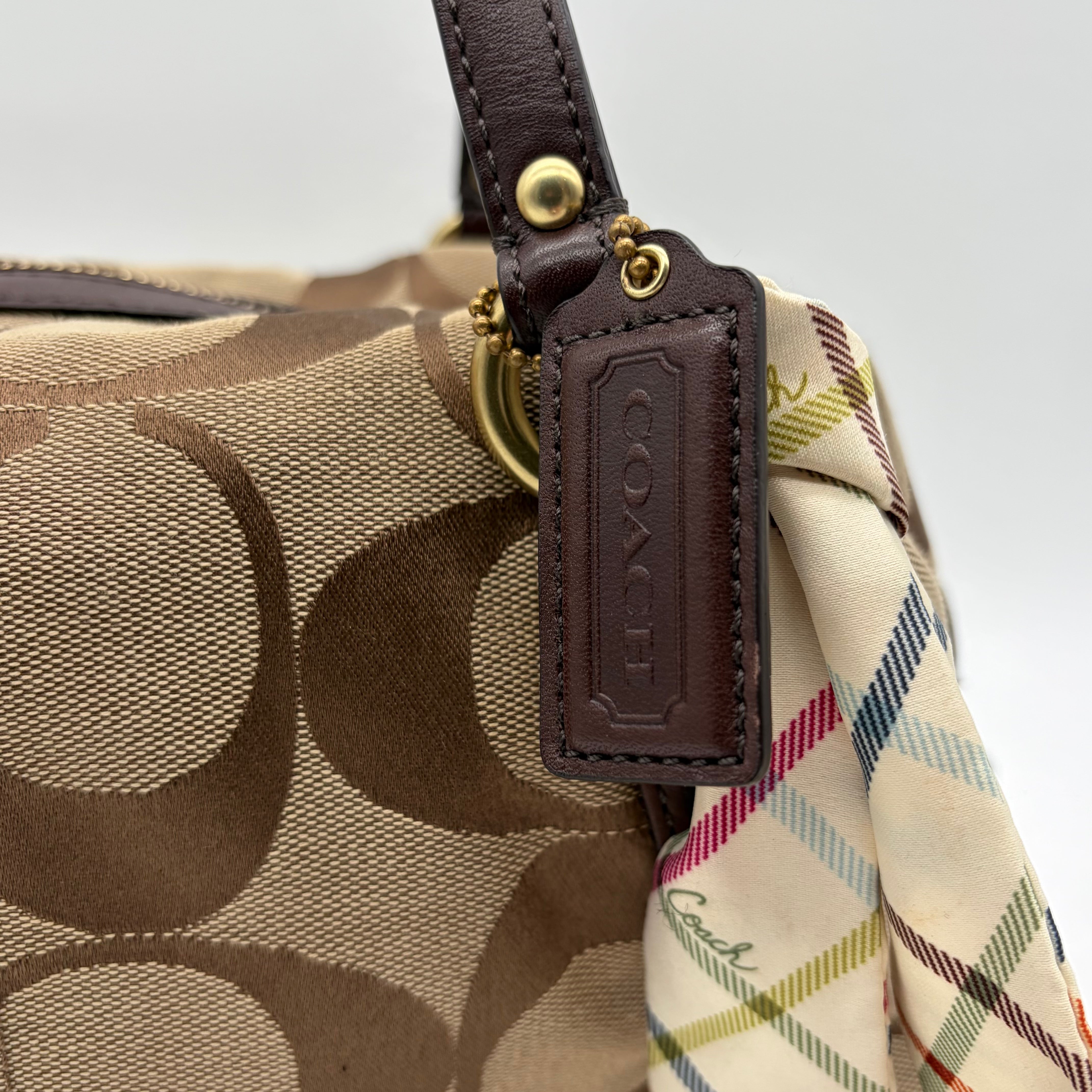Coach Ashley Carryall Signature Canvas Khaki Mahagoni – Vintage