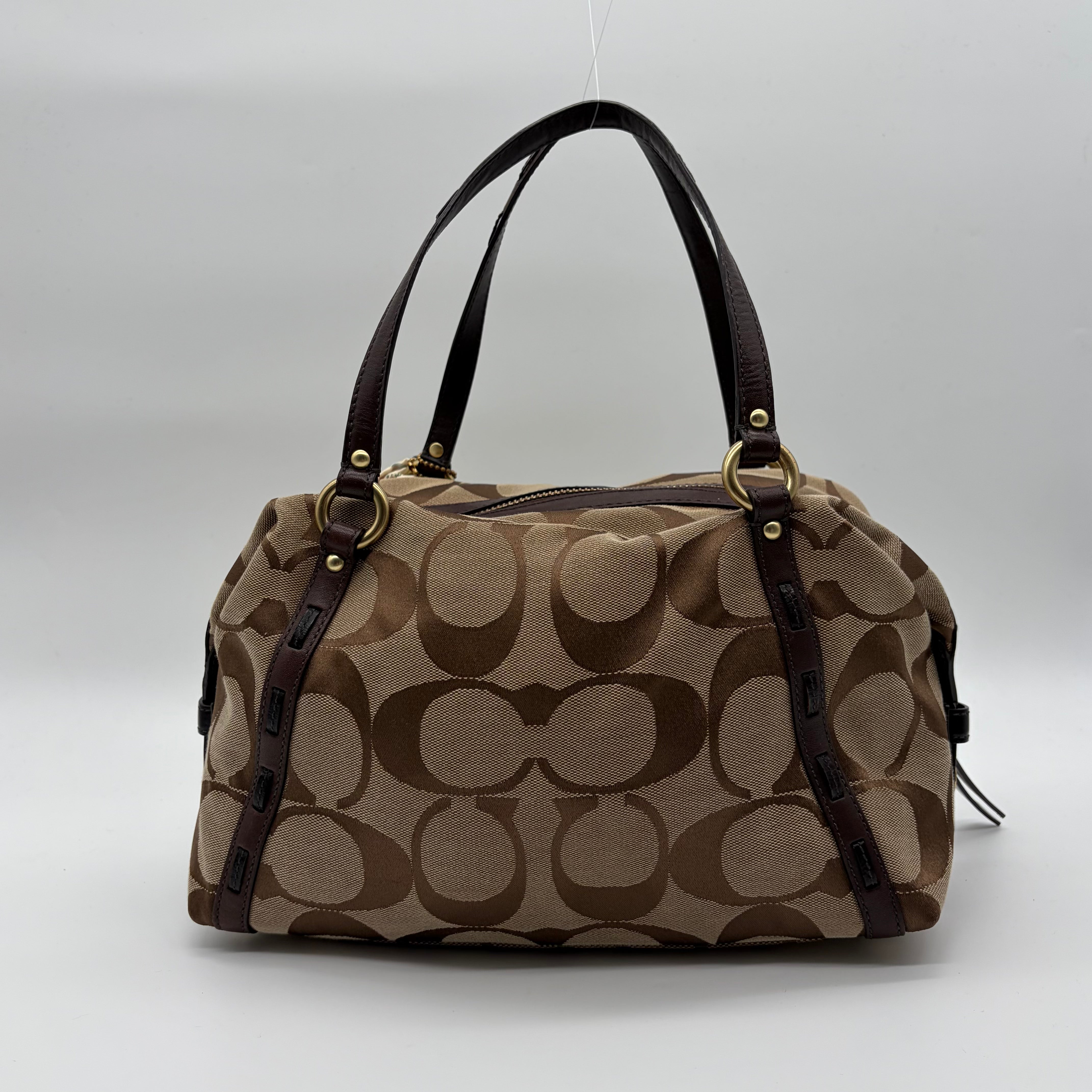 Coach Ashley Carryall Signature Canvas Khaki Mahagoni – Vintage