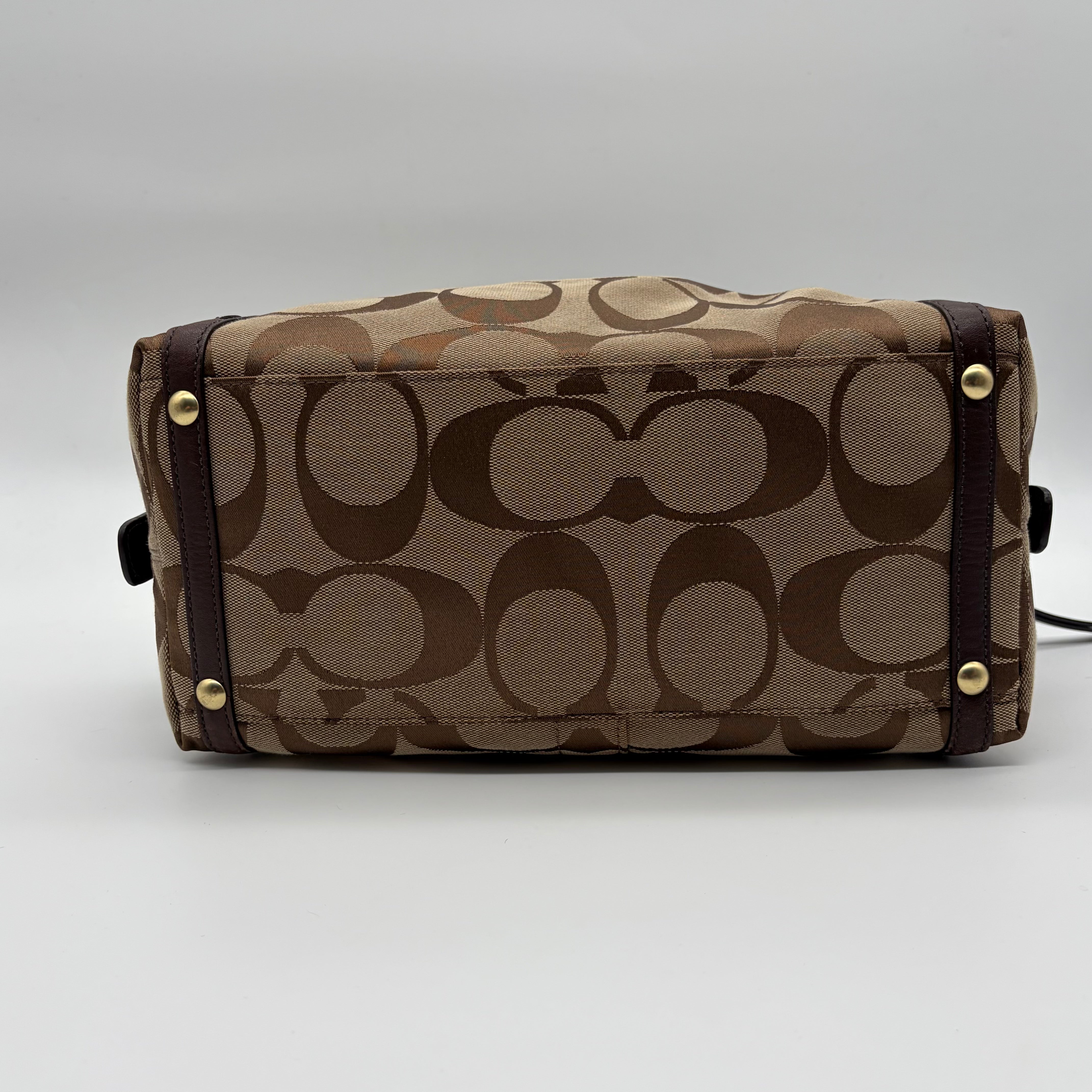 Coach Ashley Carryall Signature Canvas Khaki Mahagoni – Vintage