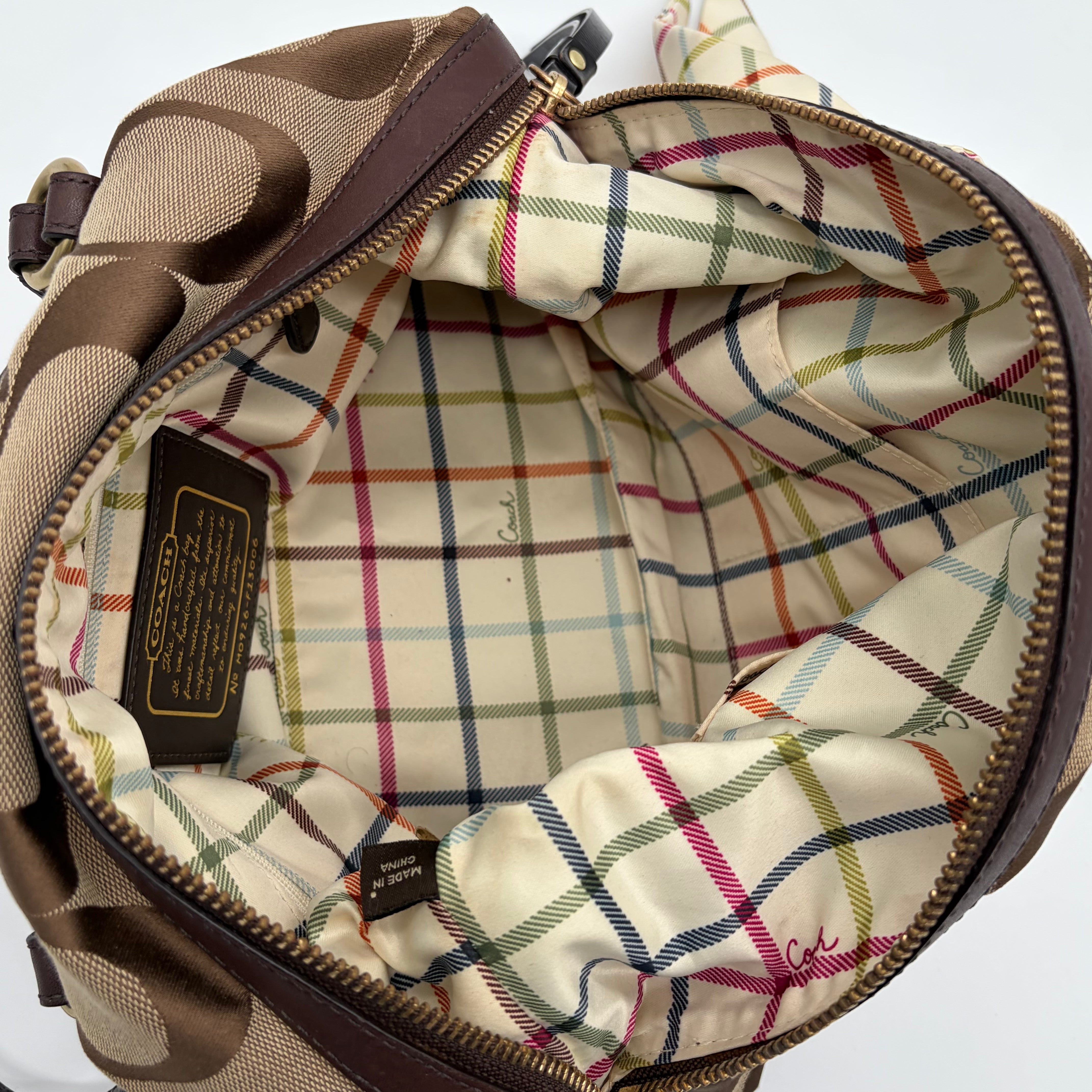 Coach Ashley Carryall Signature Canvas Khaki Mahagoni – Vintage