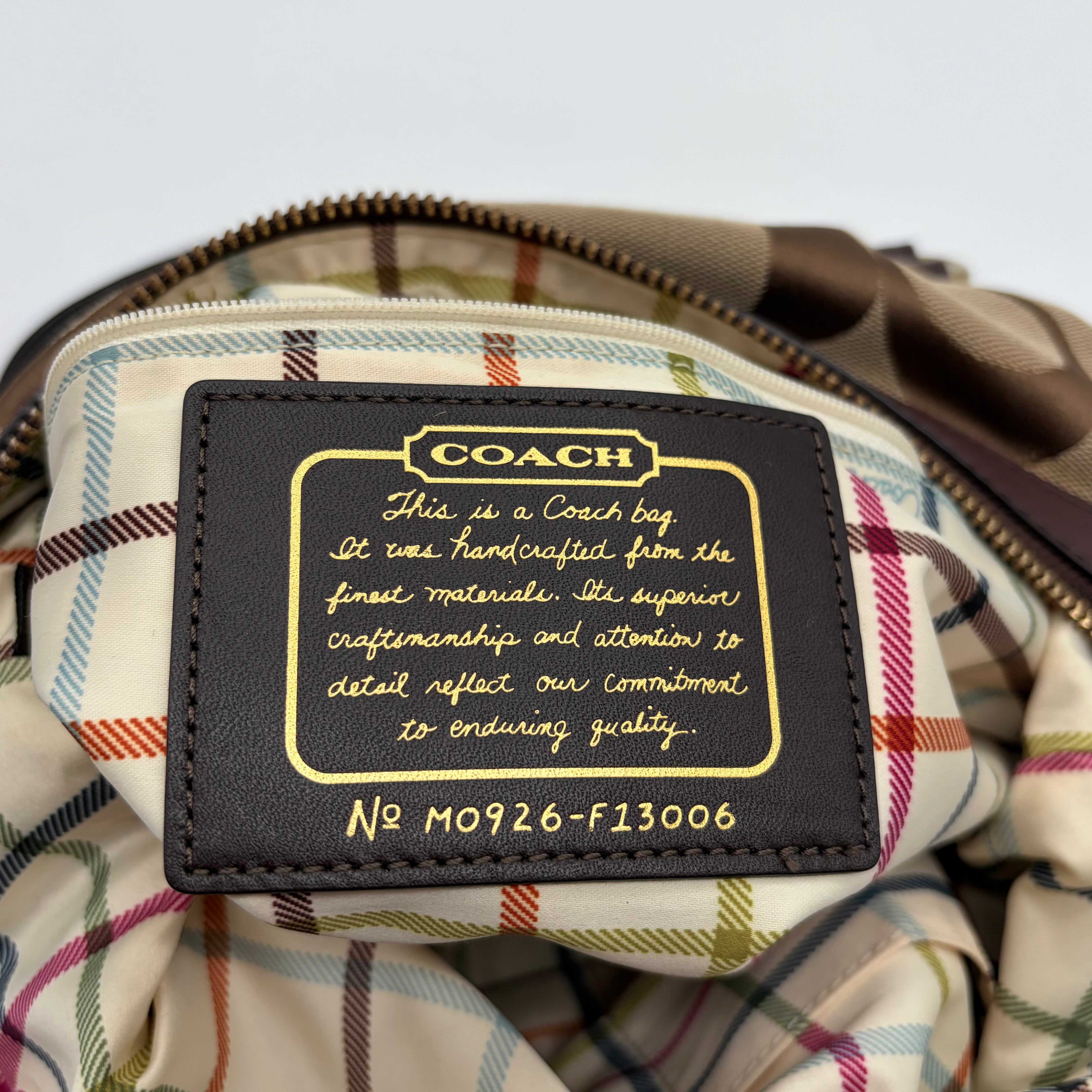 Coach Ashley Carryall Signature Canvas Khaki Mahagoni – Vintage