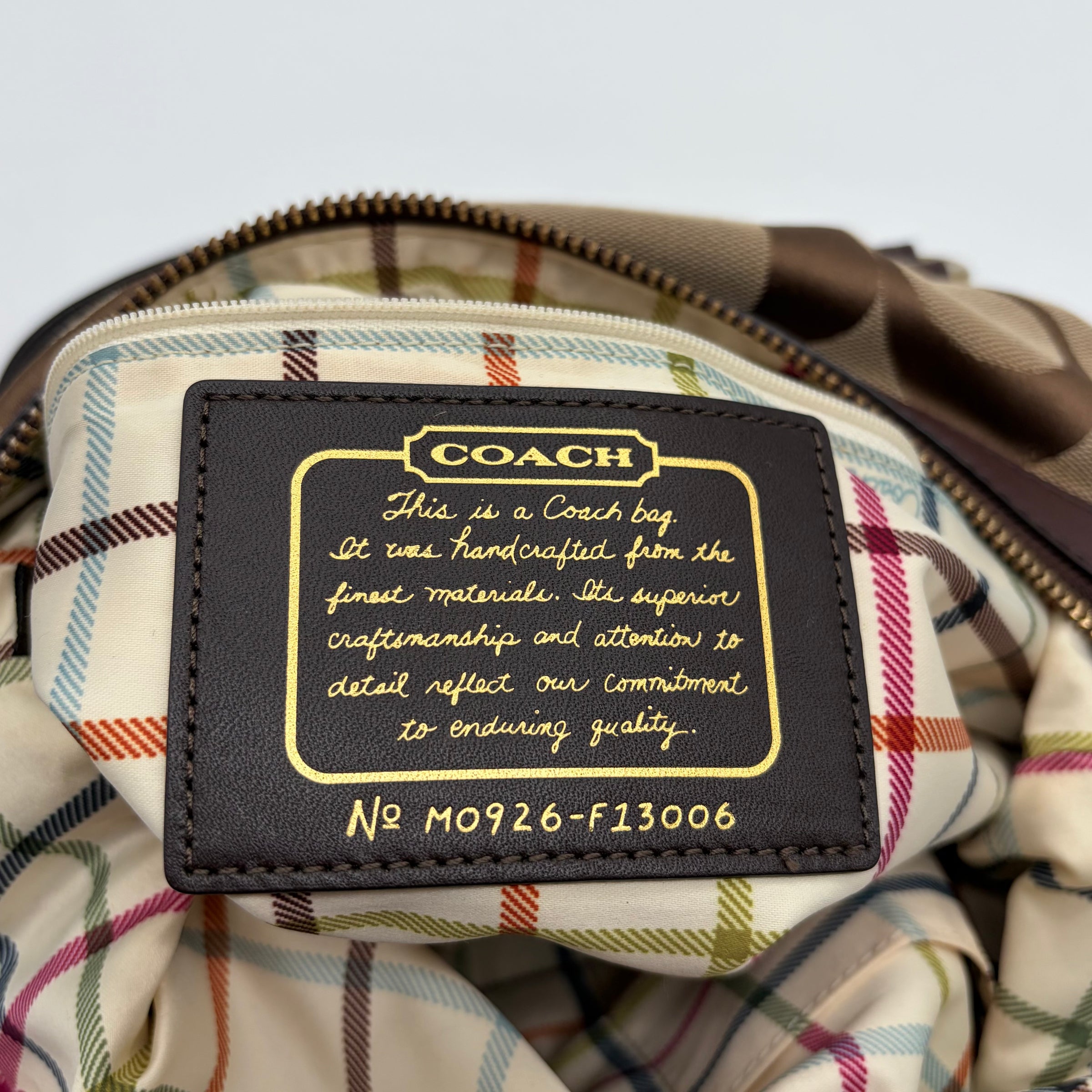 Coach Ashley Carryall Signature Canvas Khaki Mahagoni – detail view 8