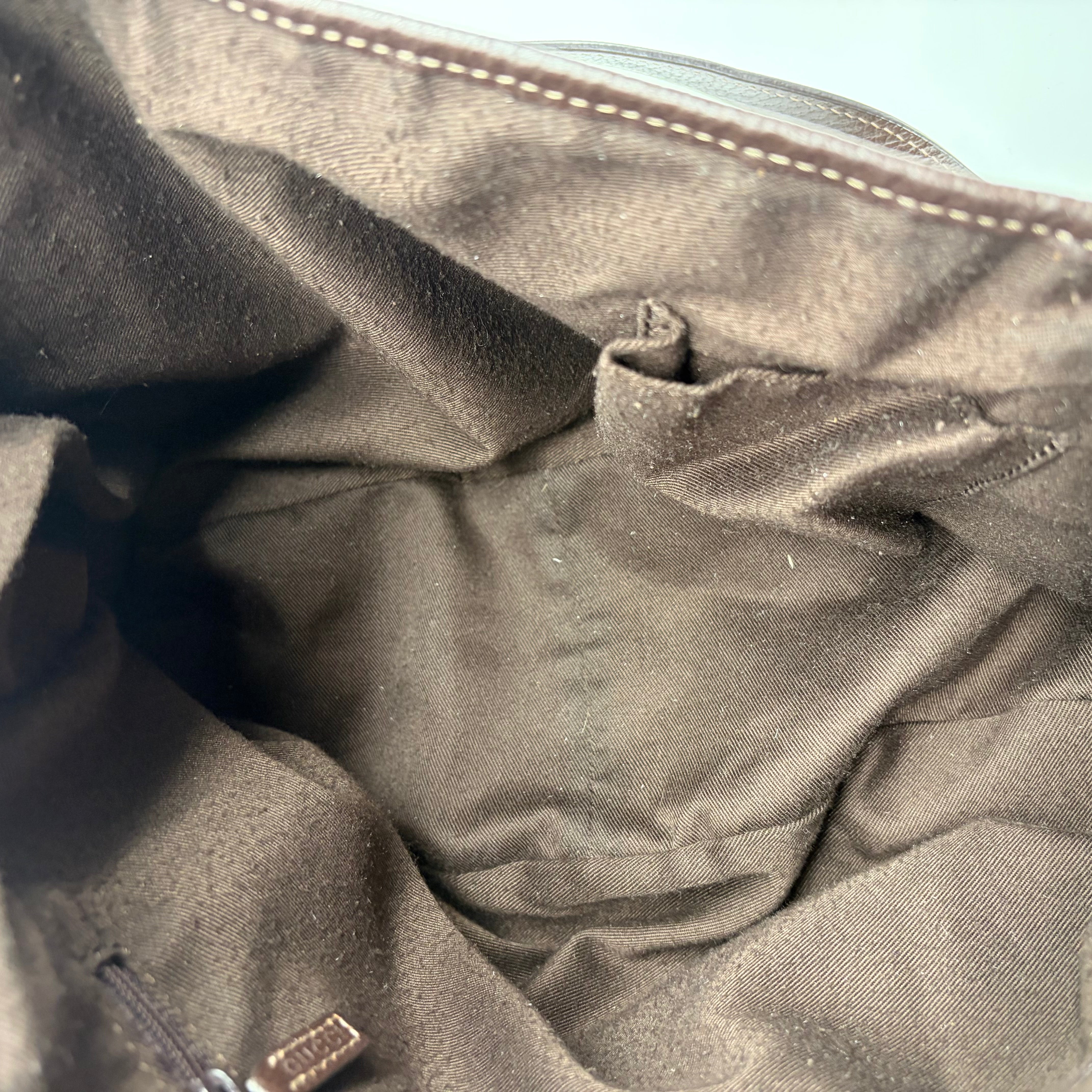 Gucci Abbey D-Ring Hobo GG Canvas Braun Gold Hardware – Vintage