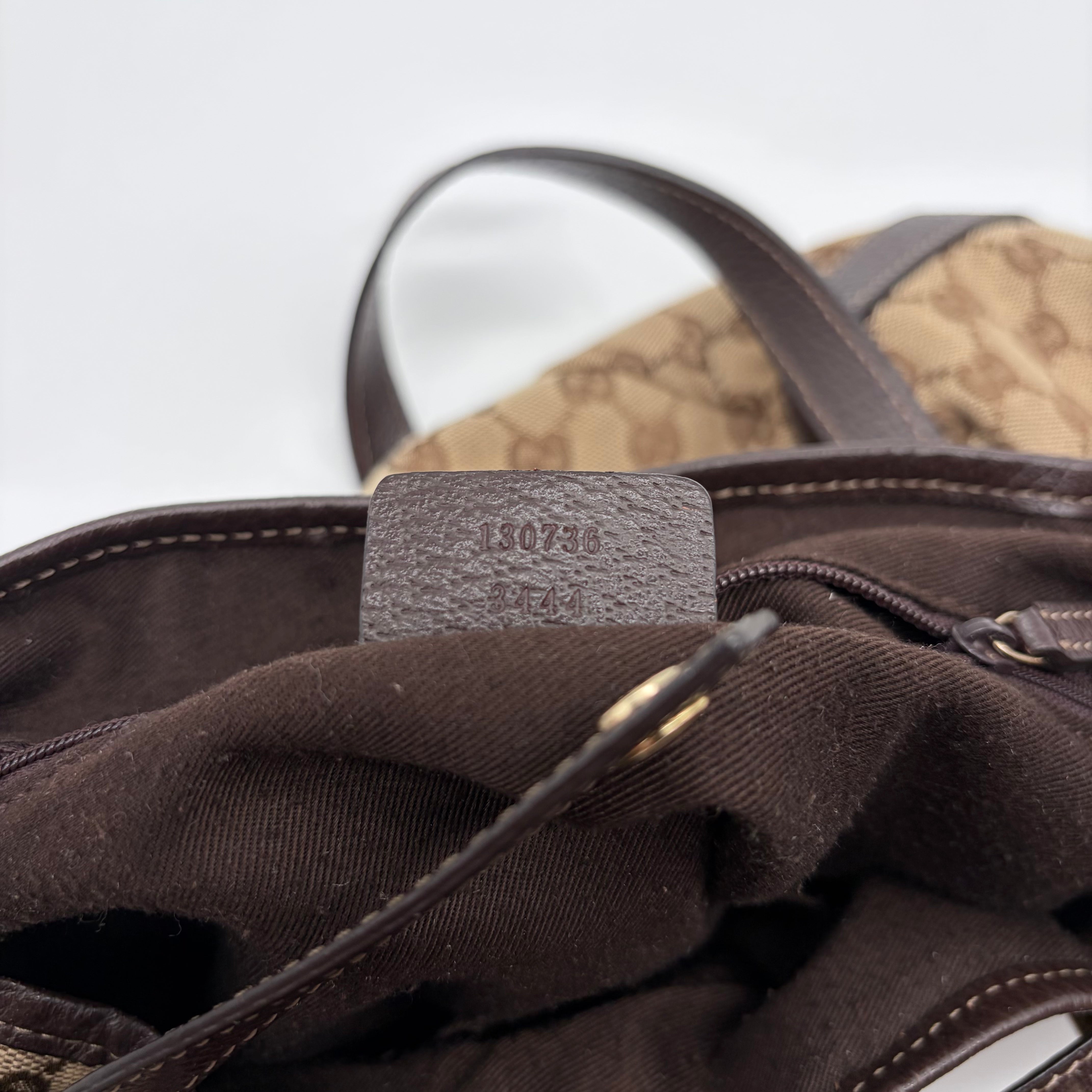 Gucci Abbey D-Ring Hobo GG Canvas Braun Gold Hardware – Vintage