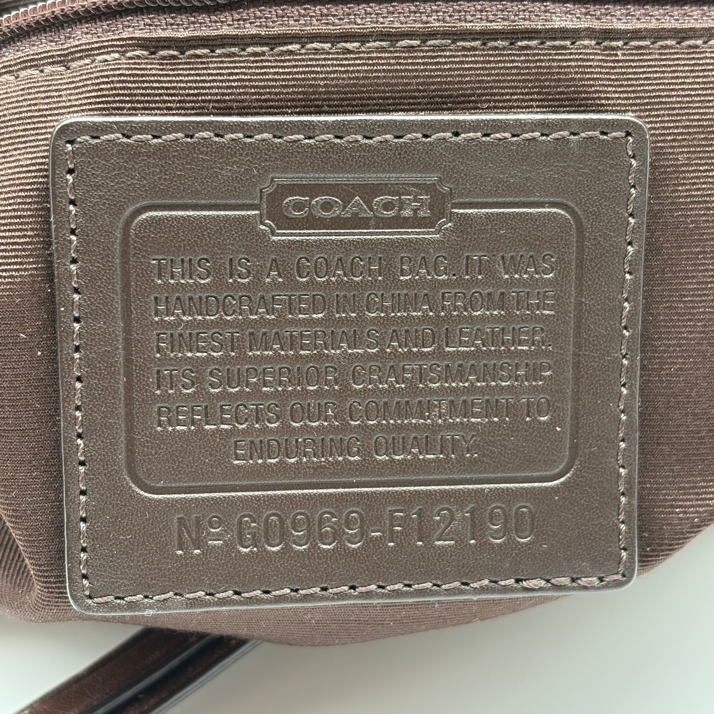 Coach Hampton Hobo Optic Signature Canvas Beige Braun – detail view 8