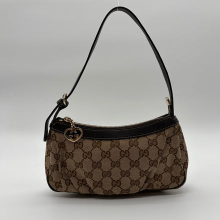 Gucci Lovely Heart Pochette GG Canvas Beige Braun – Vintage