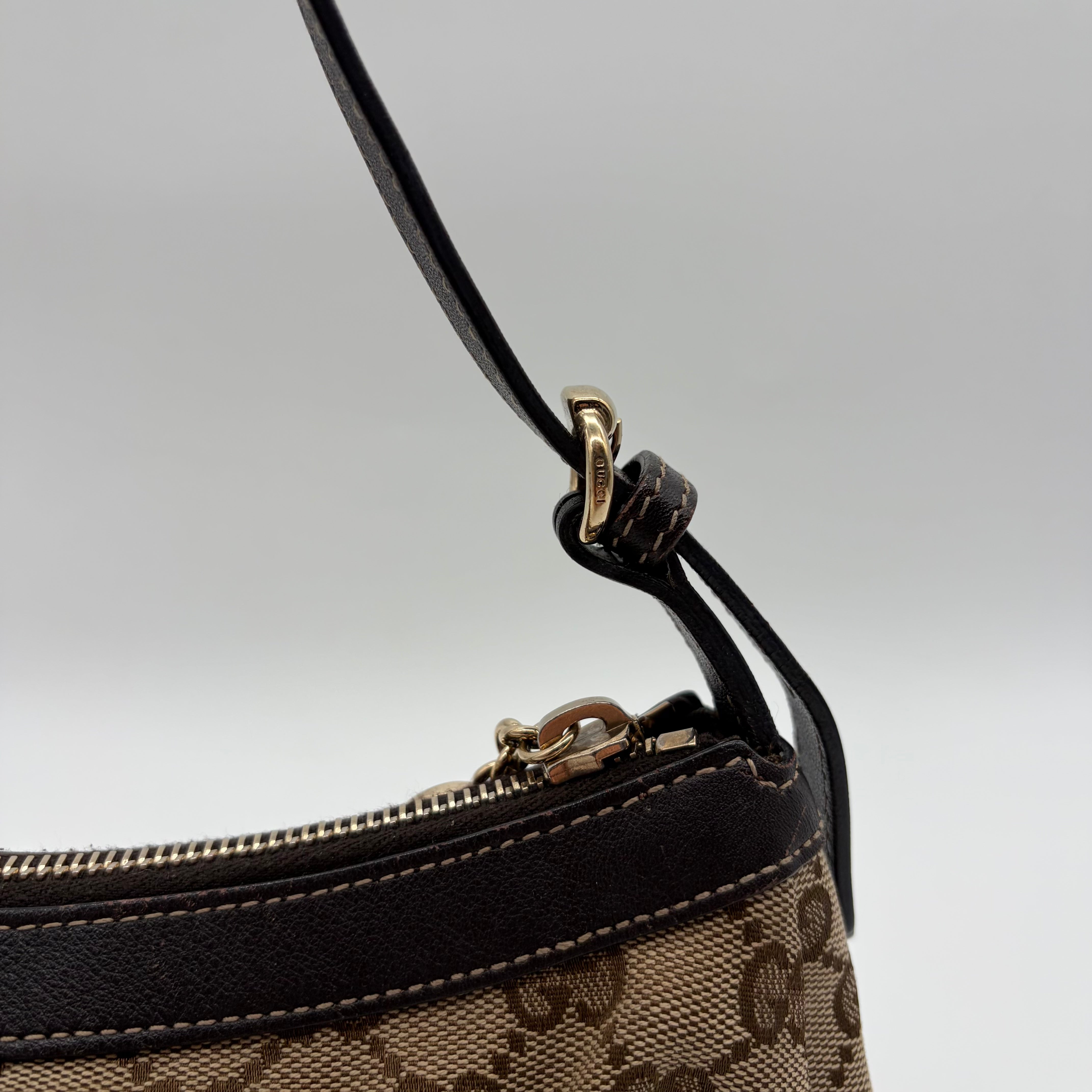 Gucci Lovely Heart Pochette GG Canvas Beige Braun – Vintage