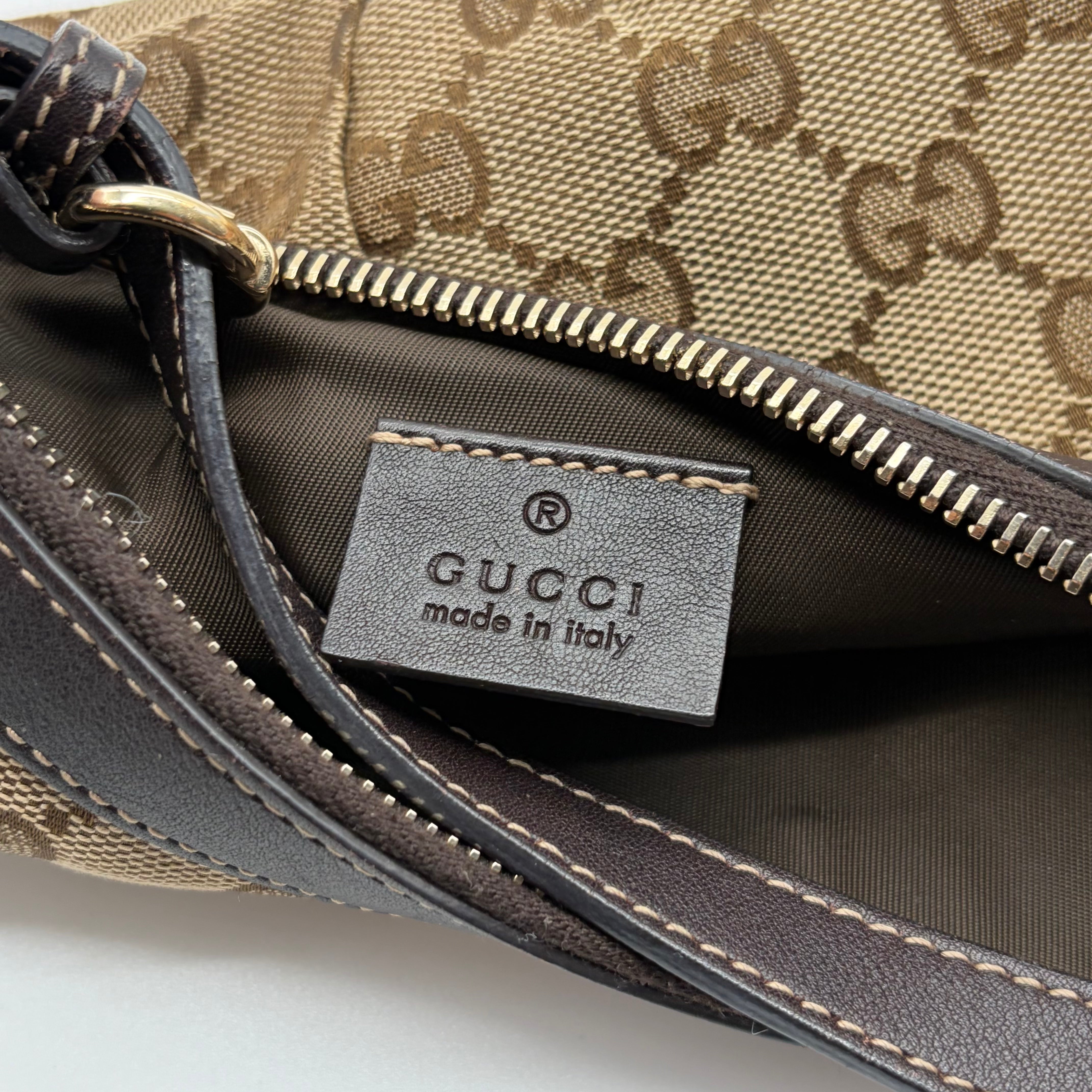 Gucci Lovely Heart Pochette GG Canvas Beige Braun – Vintage