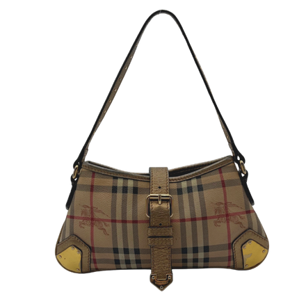 Burberry Haymarket Check Shoulder Bag Bronze – Vintage