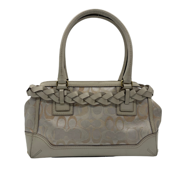 Coach Hampton Signature Braid Satchel Ivory – Vintage