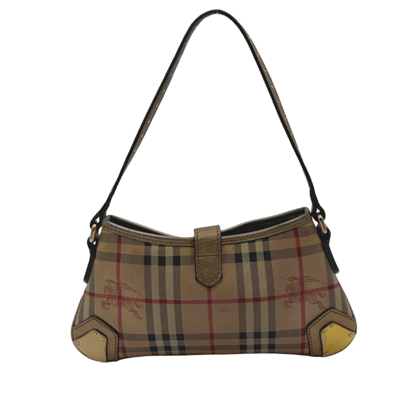 Burberry Haymarket Check Shoulder Bag Bronze – Vintage